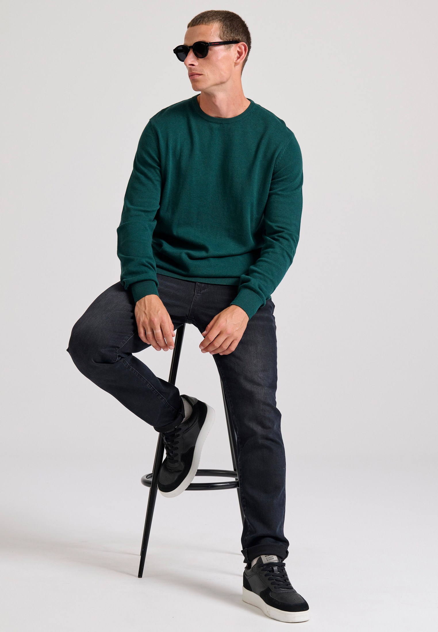 Ανδρικό βαμβακερό πουλόβερ - The essentials