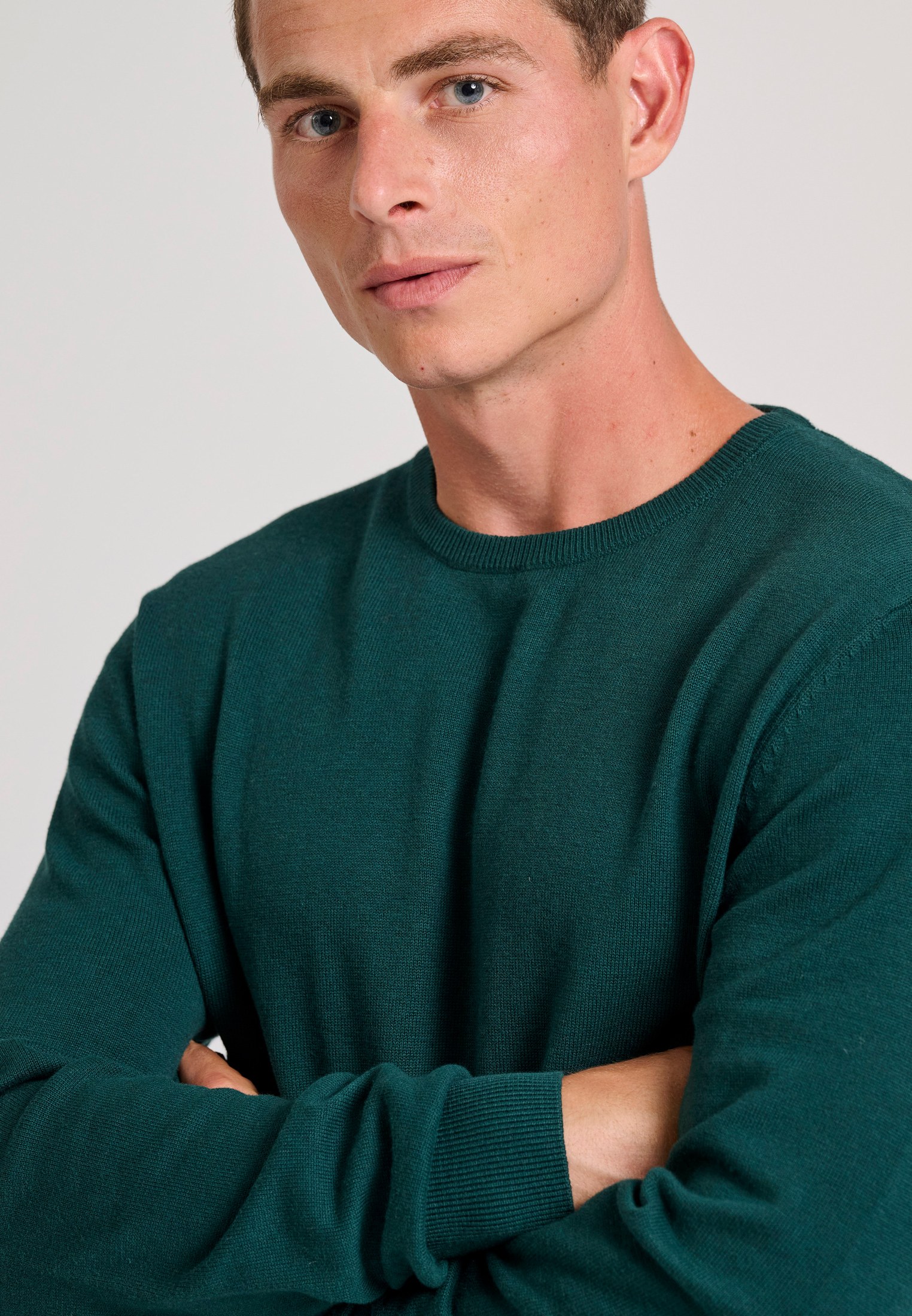 Ανδρικό βαμβακερό πουλόβερ - The essentials