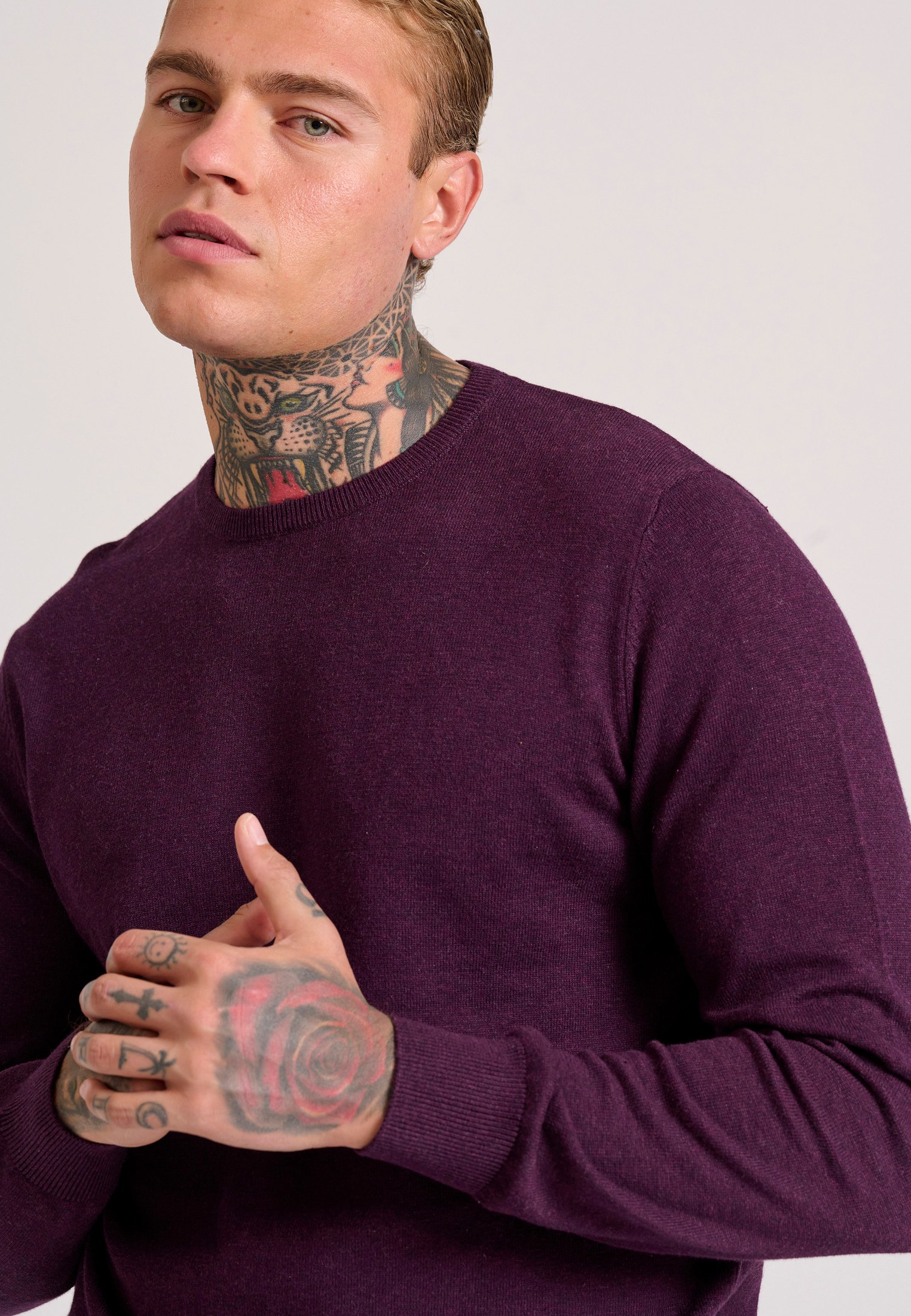 Men's Knitwear Funky Buddha Purple
