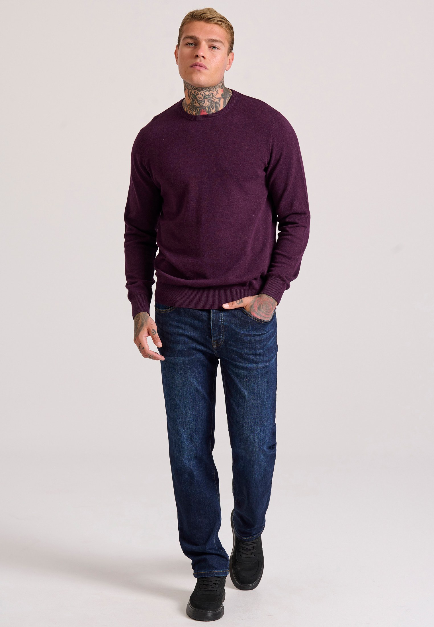 Men's Knitwear Funky Buddha Purple