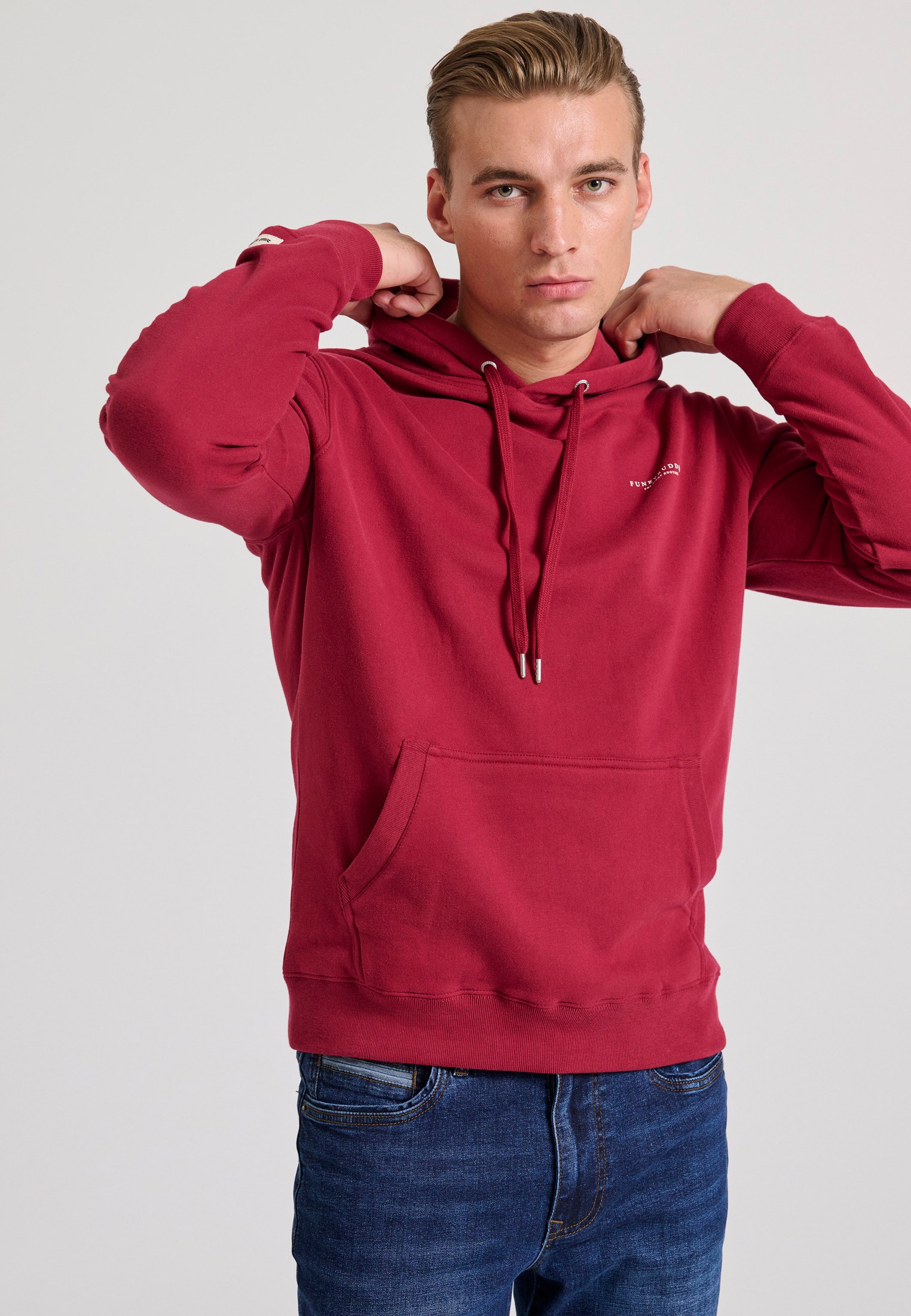 Men's Hoodies & Sweatshirts Funky Buddha Bordeaux