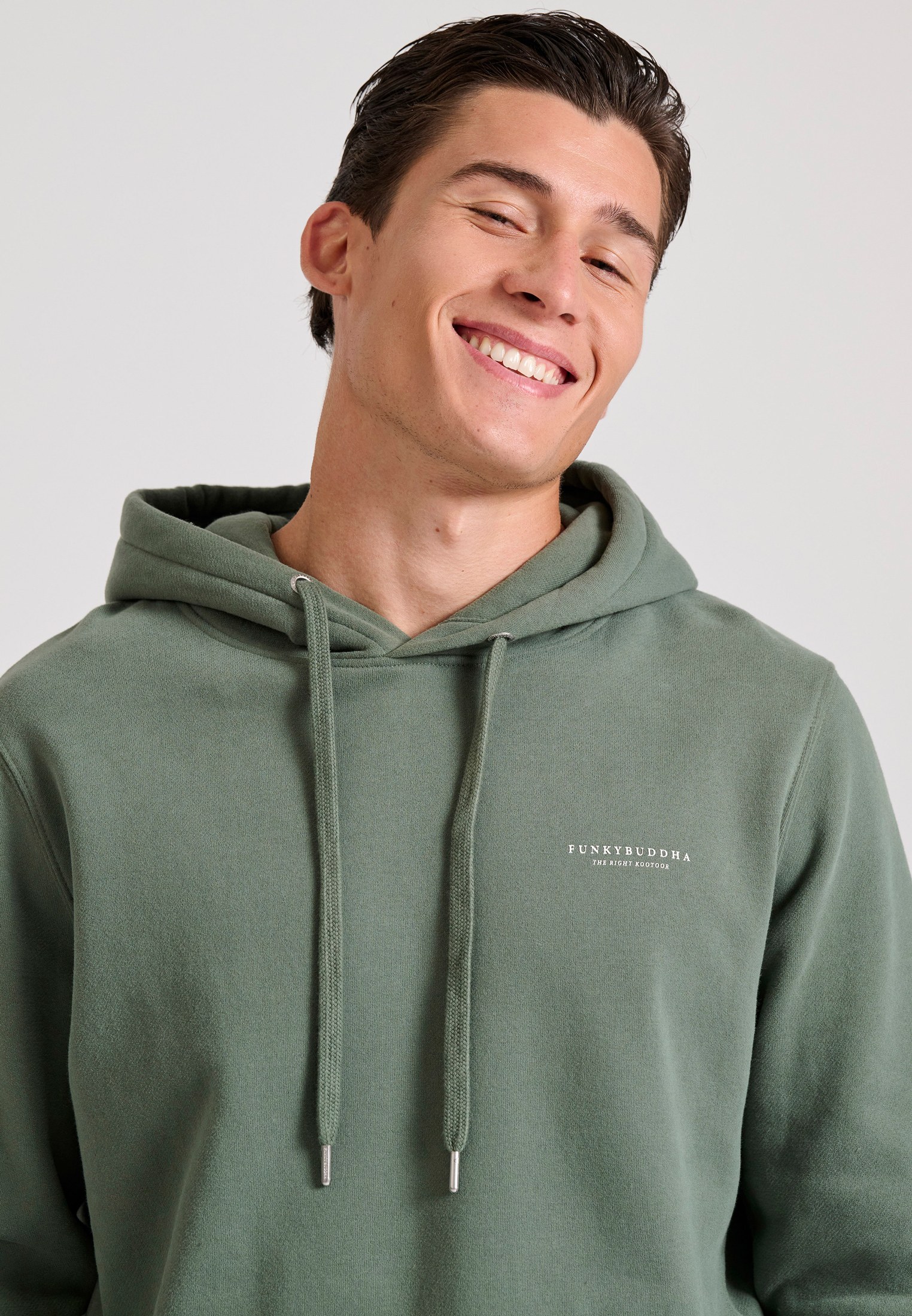 Men's Hoodies & Sweatshirts Funky Buddha Green