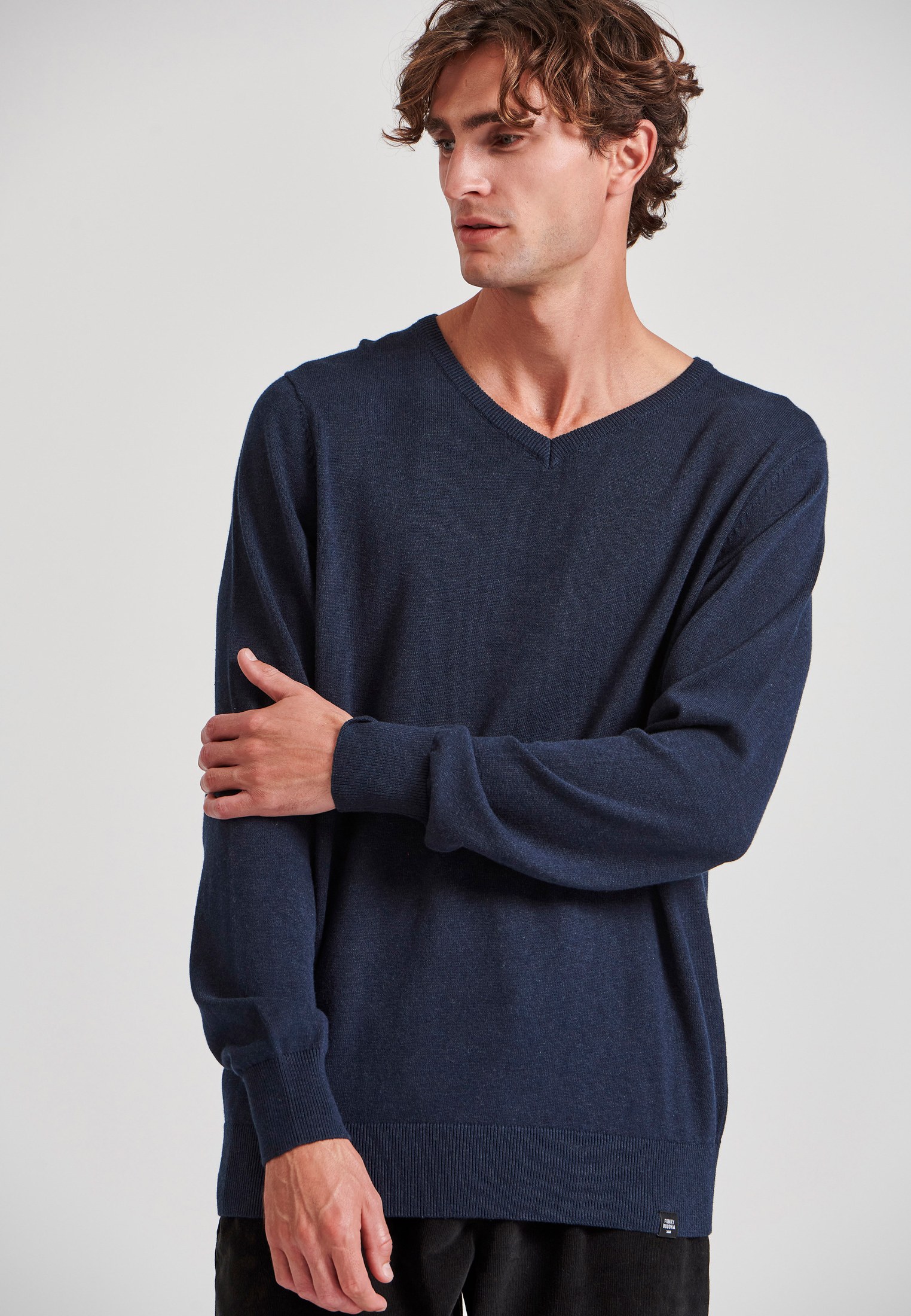 Men's Knitwear Funky Buddha Navy