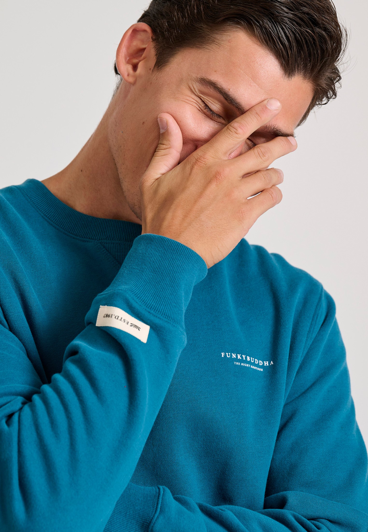 Men's Hoodies & Sweatshirts Funky Buddha Blue