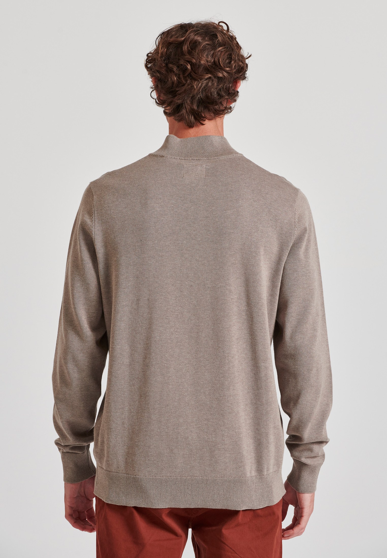 Ανδρικό half-zip πλεκτό πουλόβερ φωτογραφία