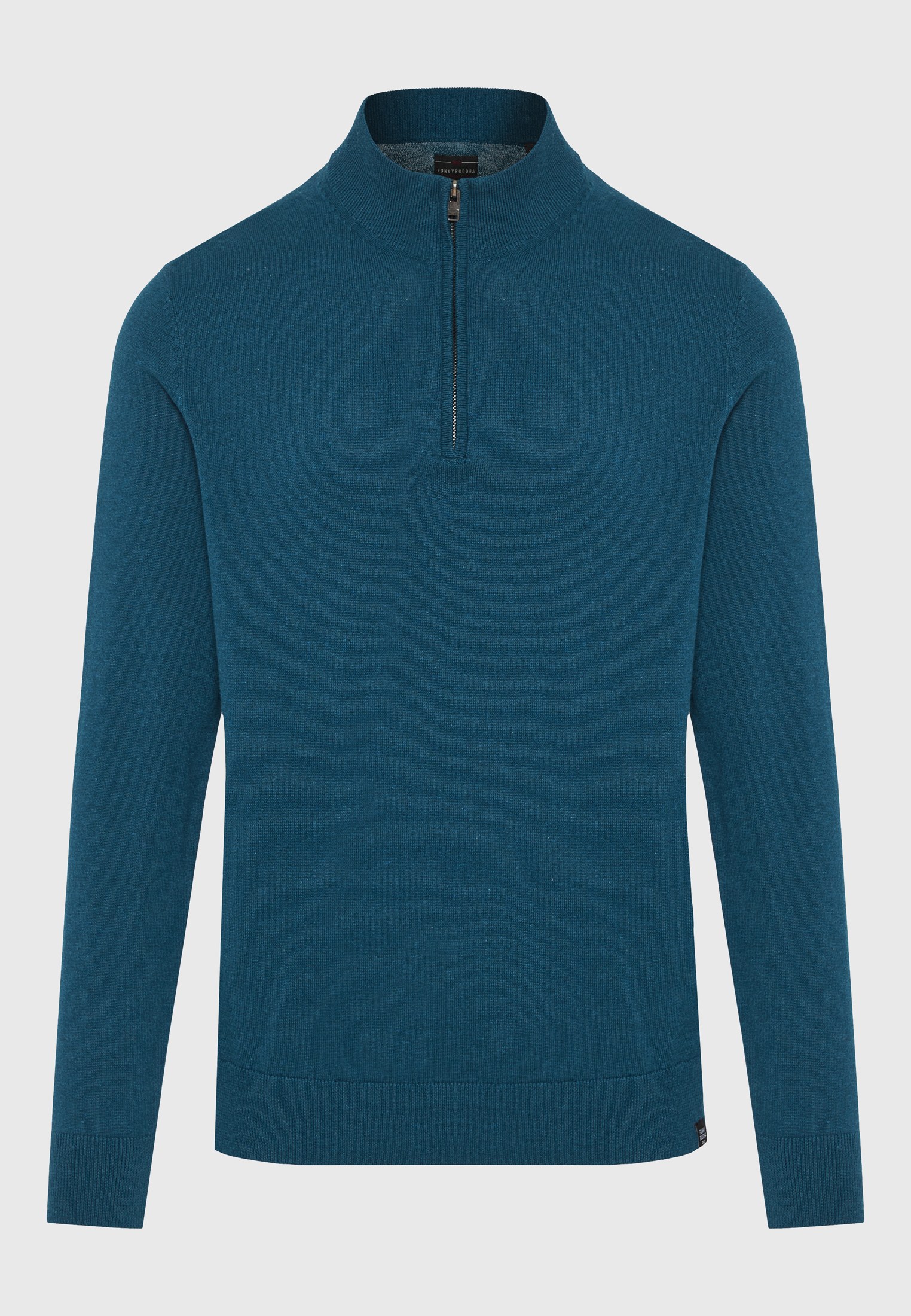 Ανδρικό half-zip πλεκτό πουλόβερ φωτογραφία