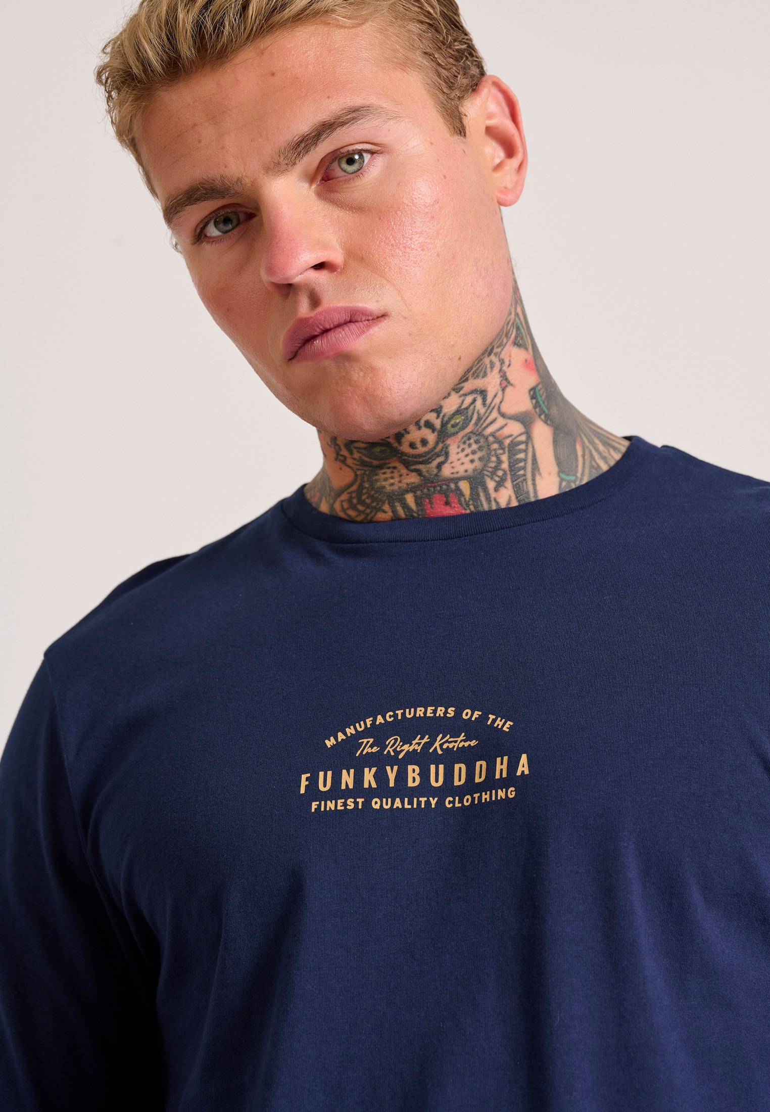 Men's T-Shirts Funky Buddha Navy