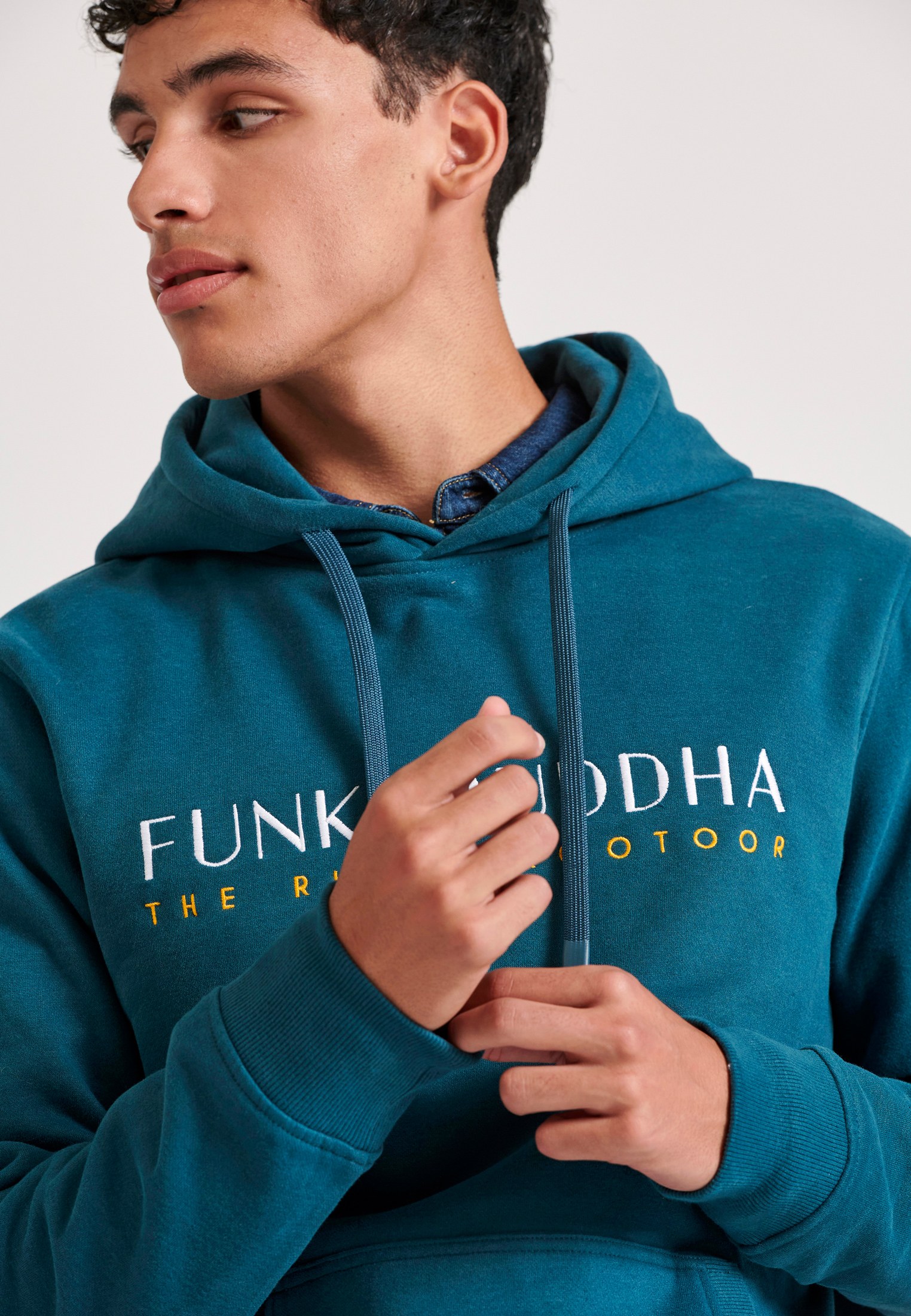 Men's Hoodies & Sweatshirts Funky Buddha Blue