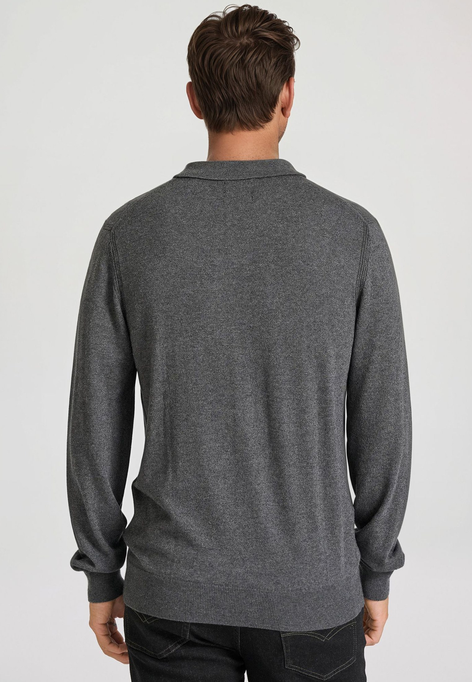 Men's Polo Shirts Funky Buddha Gray