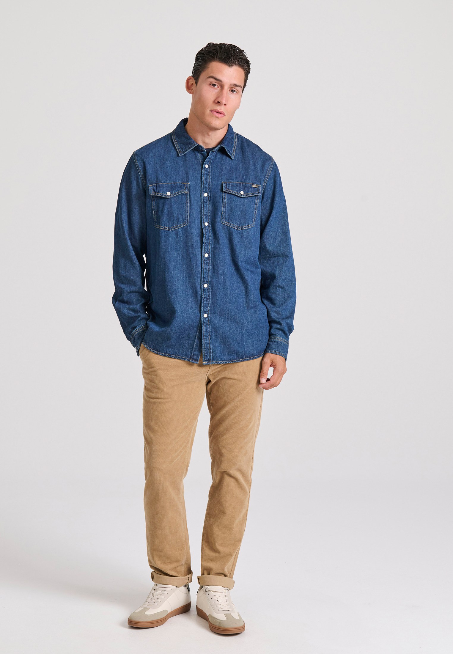 Ανδρικό κοτλέ chino παντελόνι