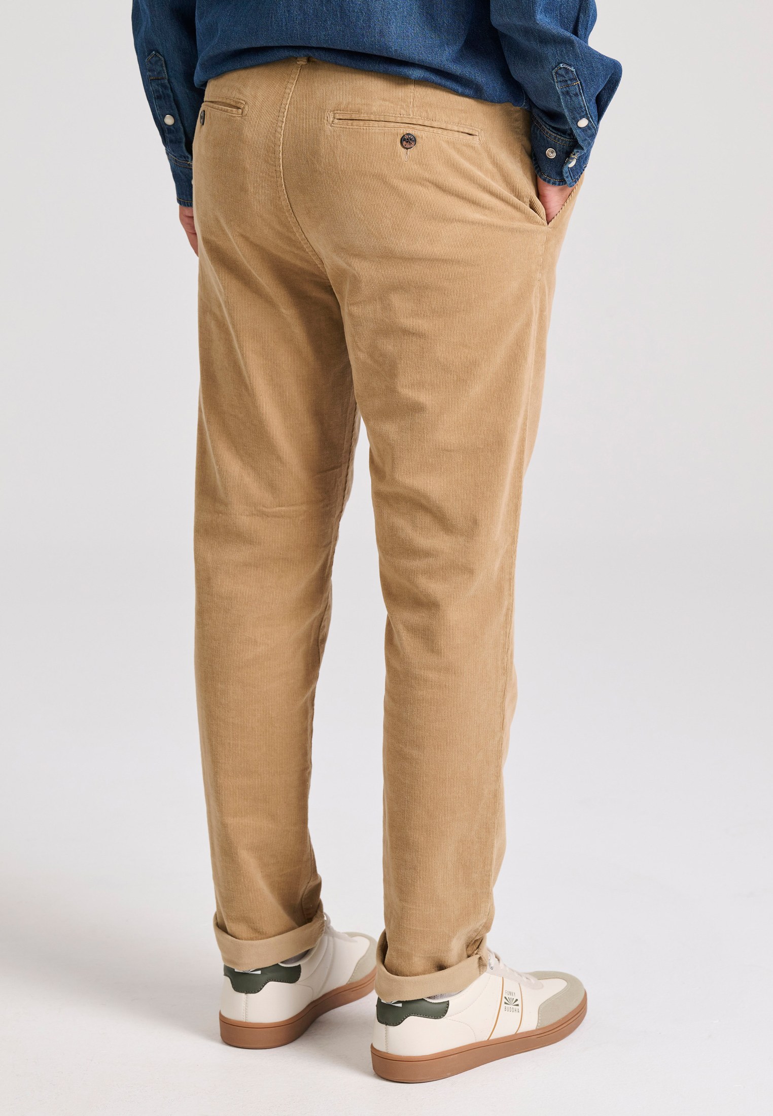 Ανδρικό κοτλέ chino παντελόνι