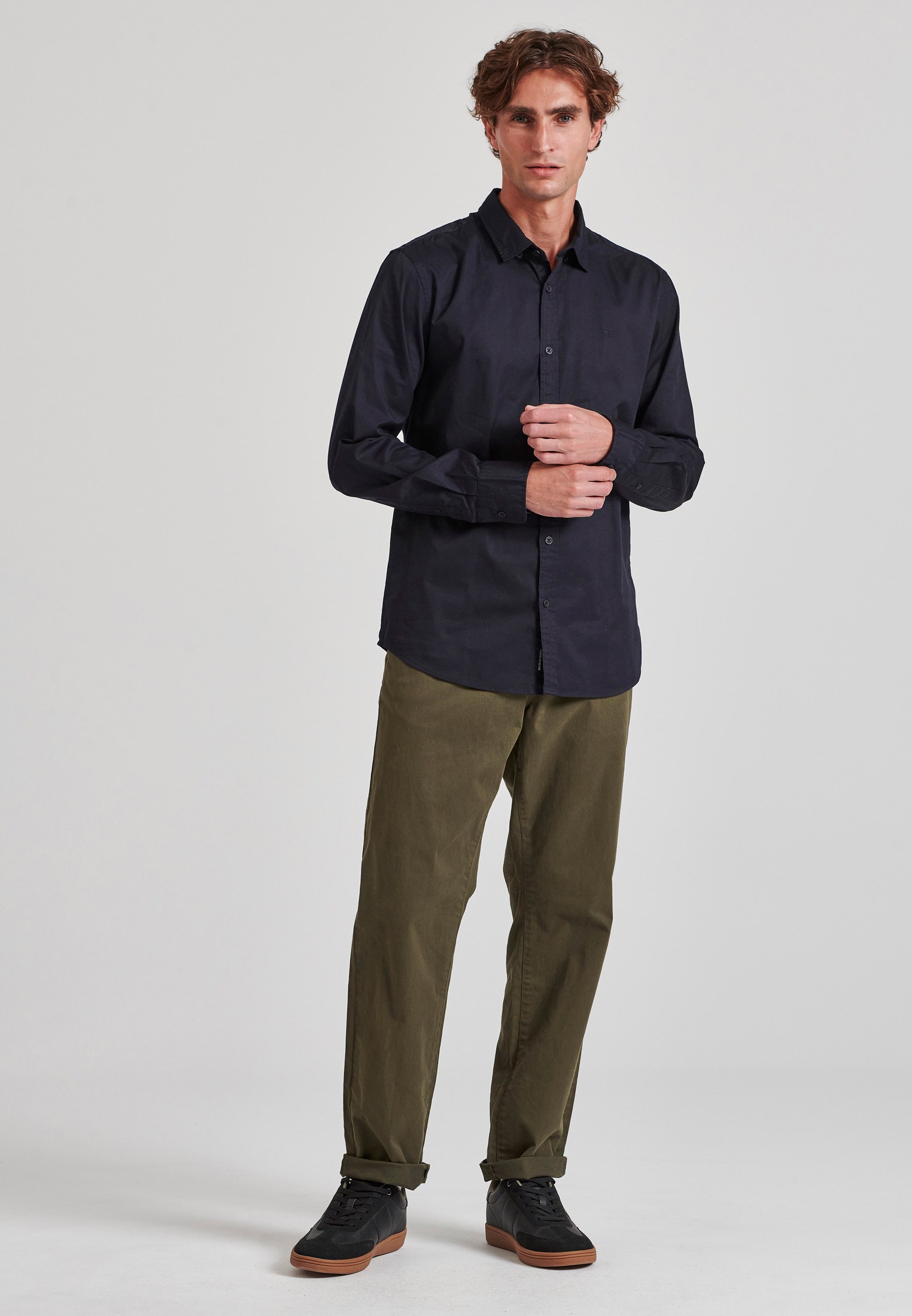 Men's Shirts Funky Buddha Navy