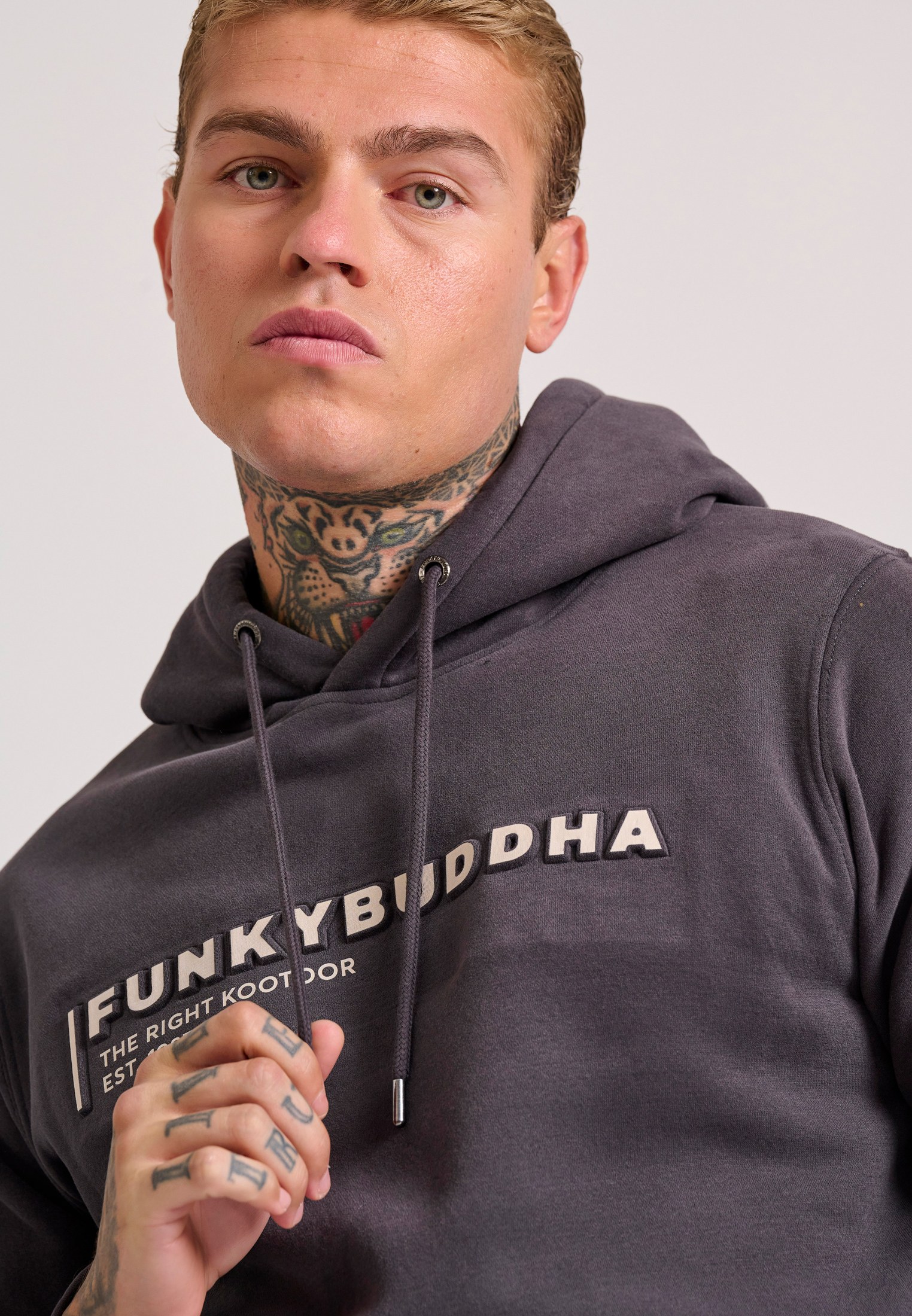 Men's Hoodies & Sweatshirts Funky Buddha Gray