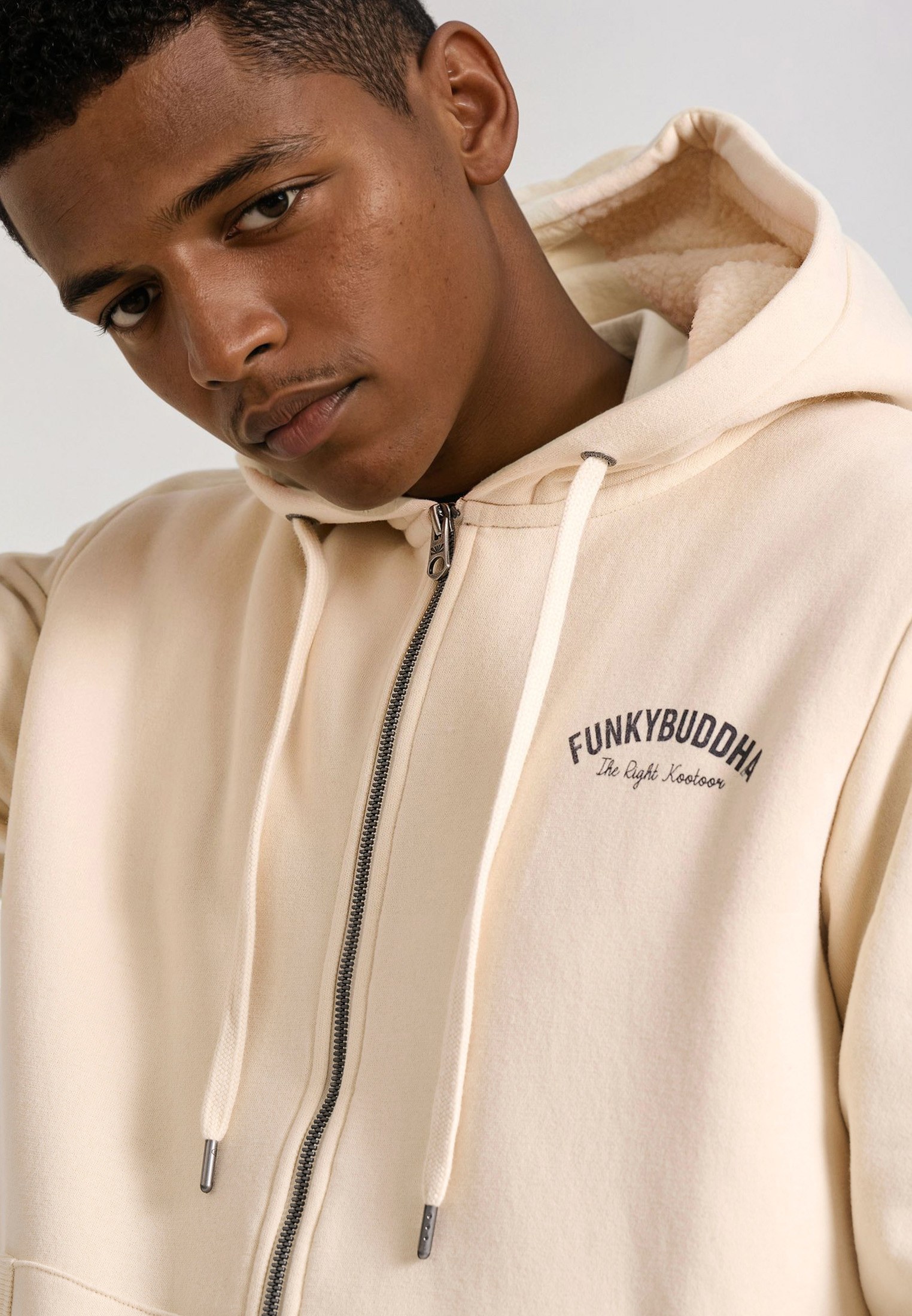 Relaxed fit ζακέτα φούτερ με εσωτερική επένδυση φωτογραφία