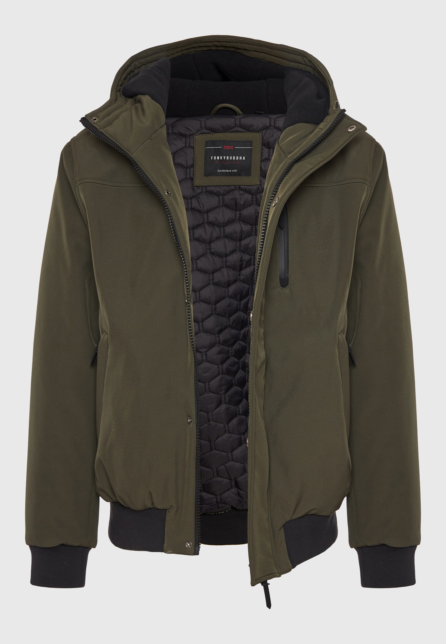 Men's Jackets Funky Buddha Khaki