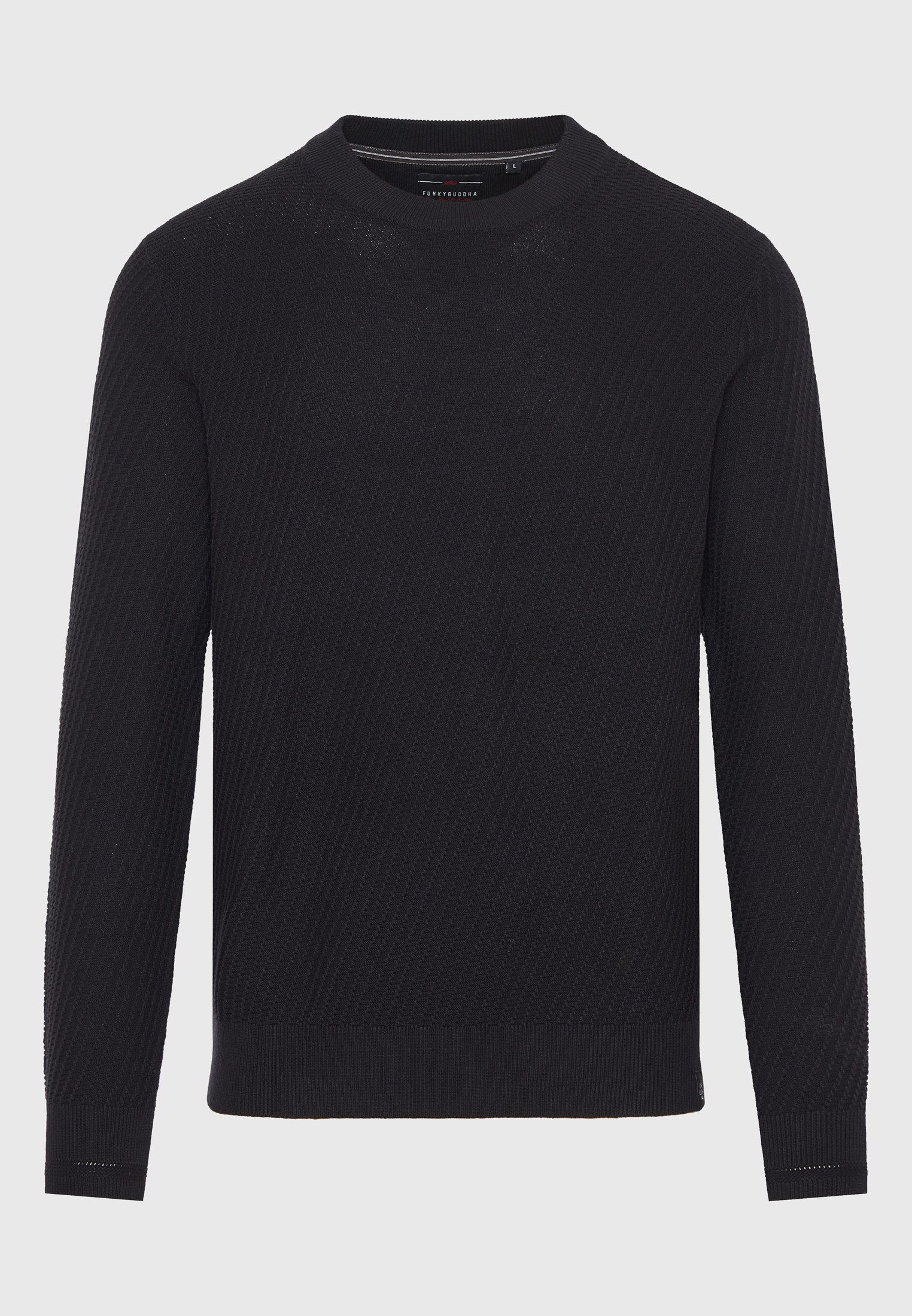 Ανδρικό πουλόβερ με ανάγλυφη υφή