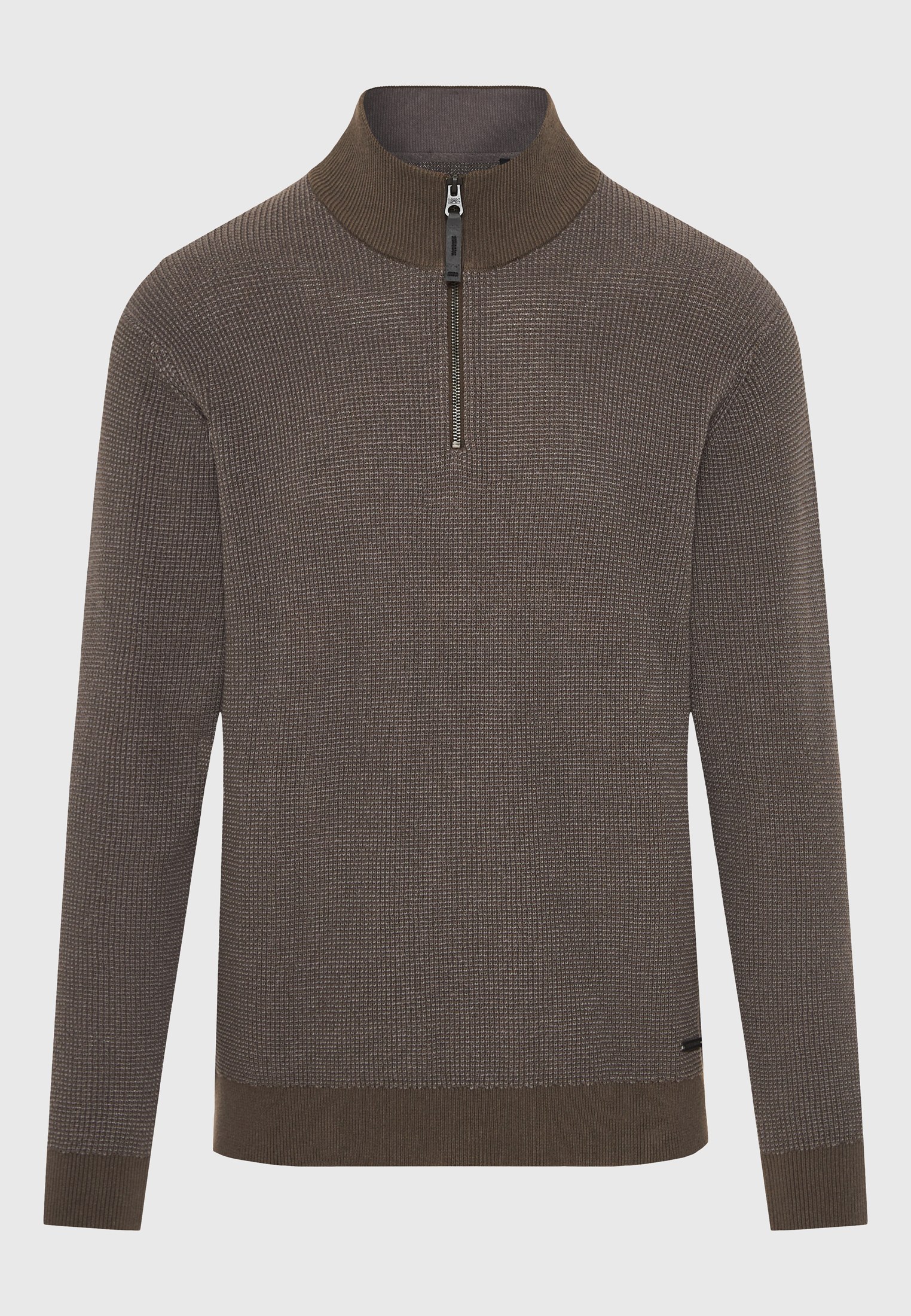 Half-zip πουλόβερ με ψηλή λαιμόκοψη φωτογραφία