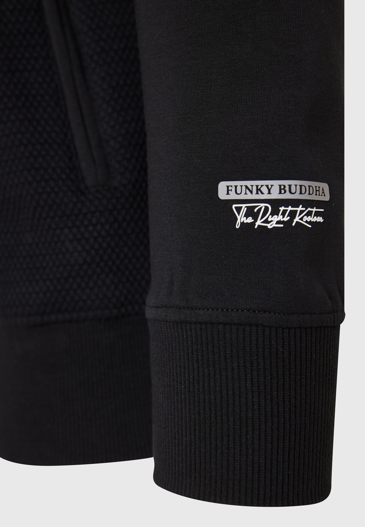 Ανδρική ζακέτα φούτερ με wafle weaving φωτογραφία