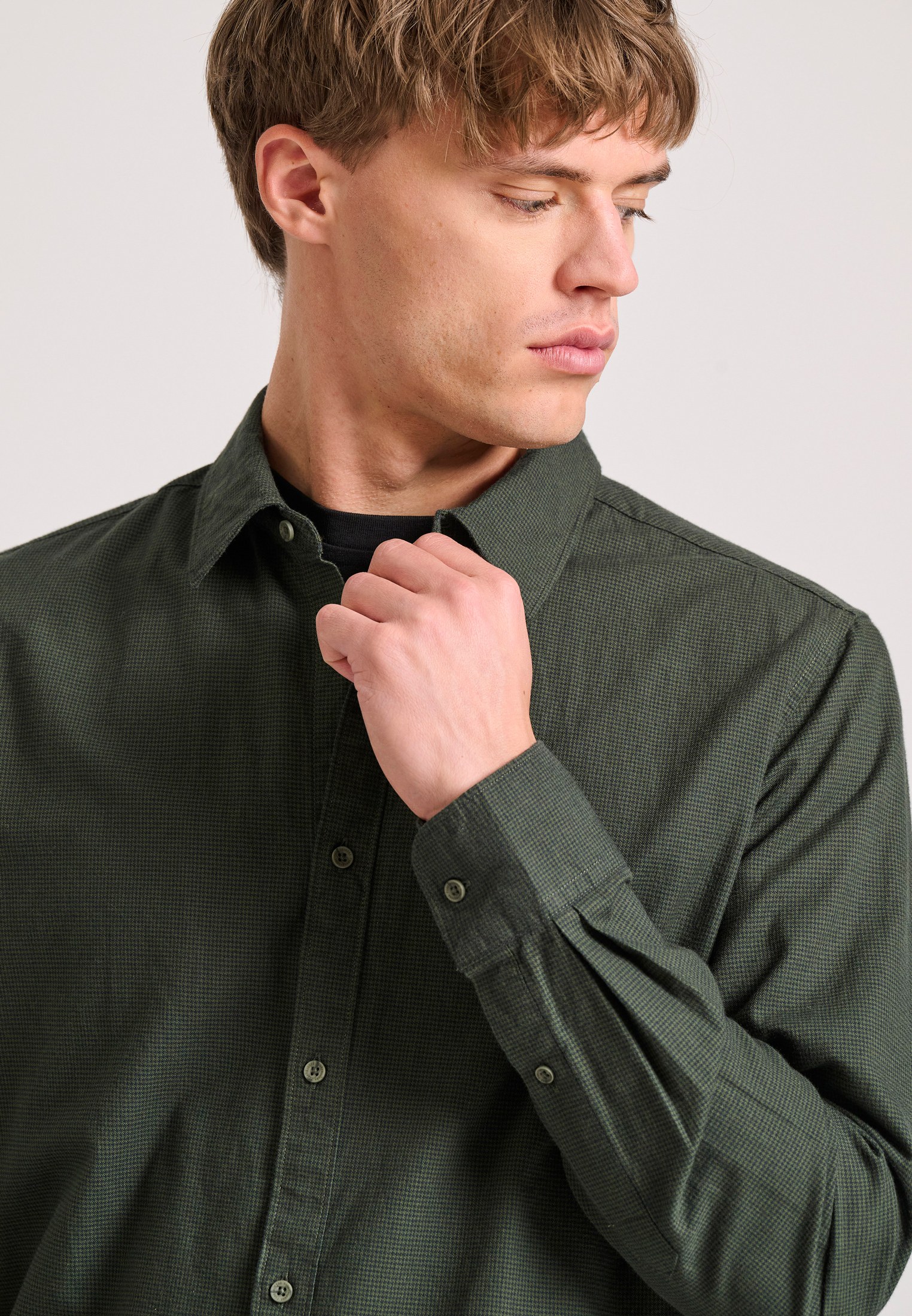 Men's Shirts Funky Buddha Green