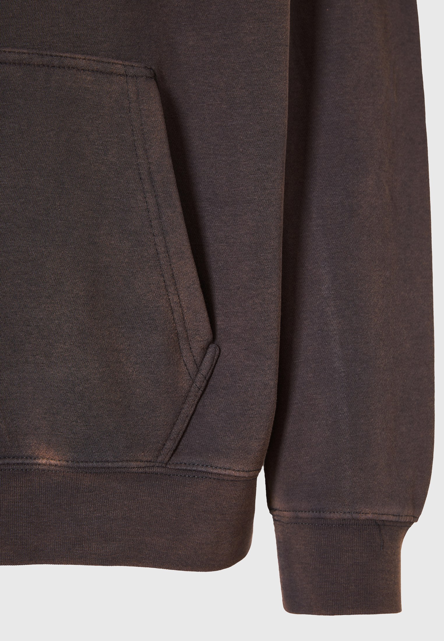 Oversized garment dyed φούτερ με κουκούλα φωτογραφία