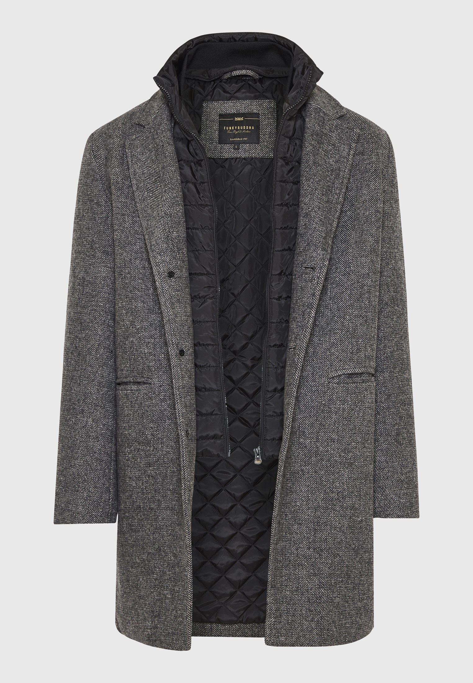 Men's Jackets Funky Buddha Gray