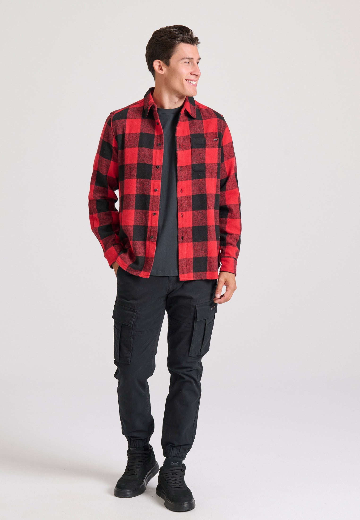 Men's Shirts Funky Buddha Red