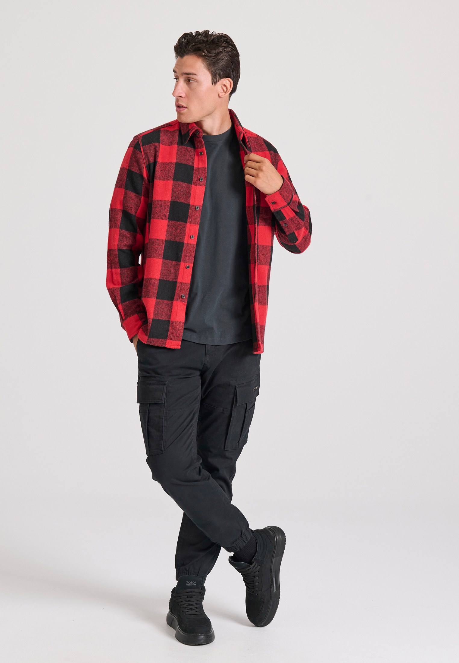 Men's Shirts Funky Buddha Red