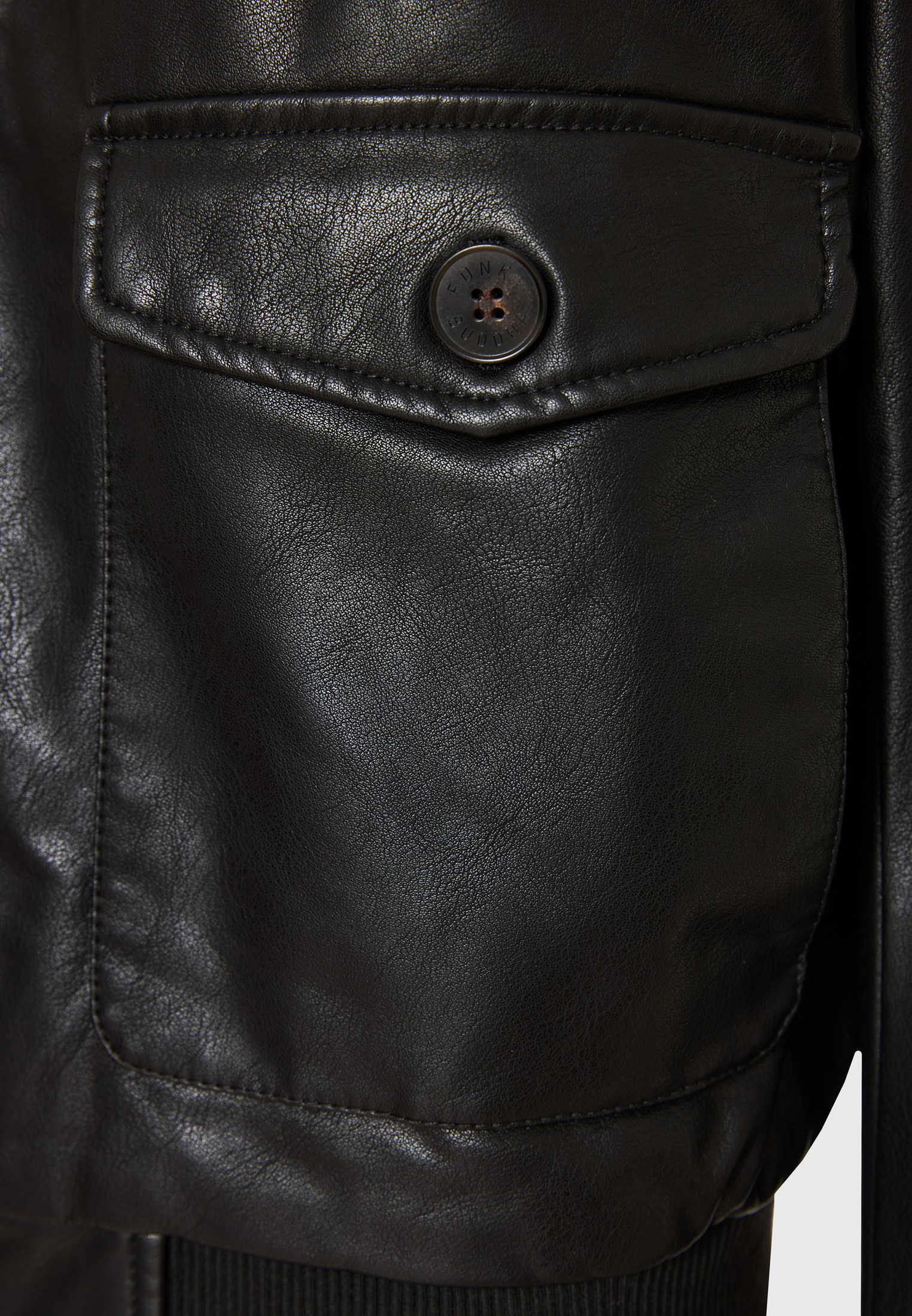Bomber jacket από οικολογικό δέρμα (PU) φωτογραφία