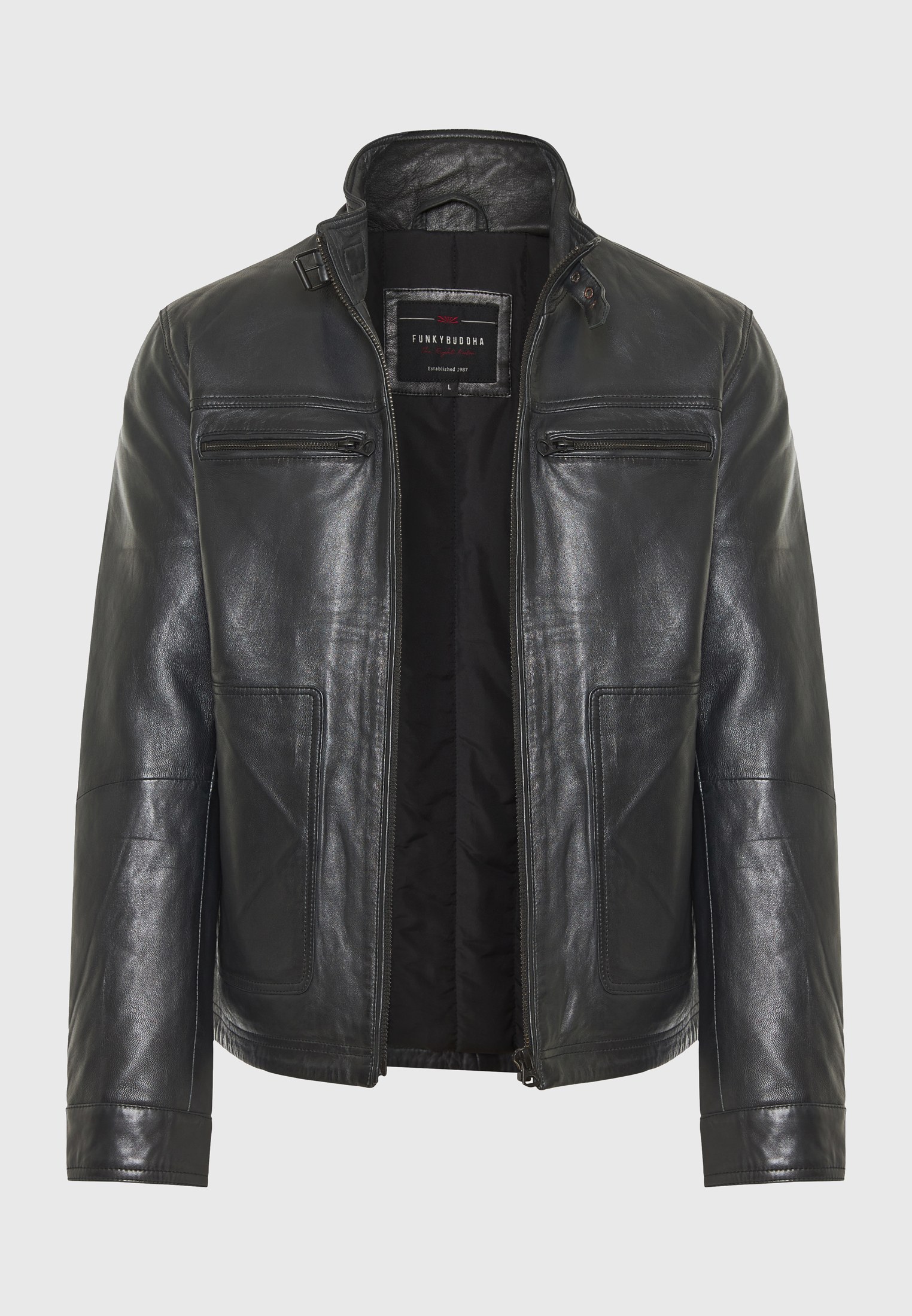 Ανδρικό δερμάτινο jacket (Sheepskin) φωτογραφία