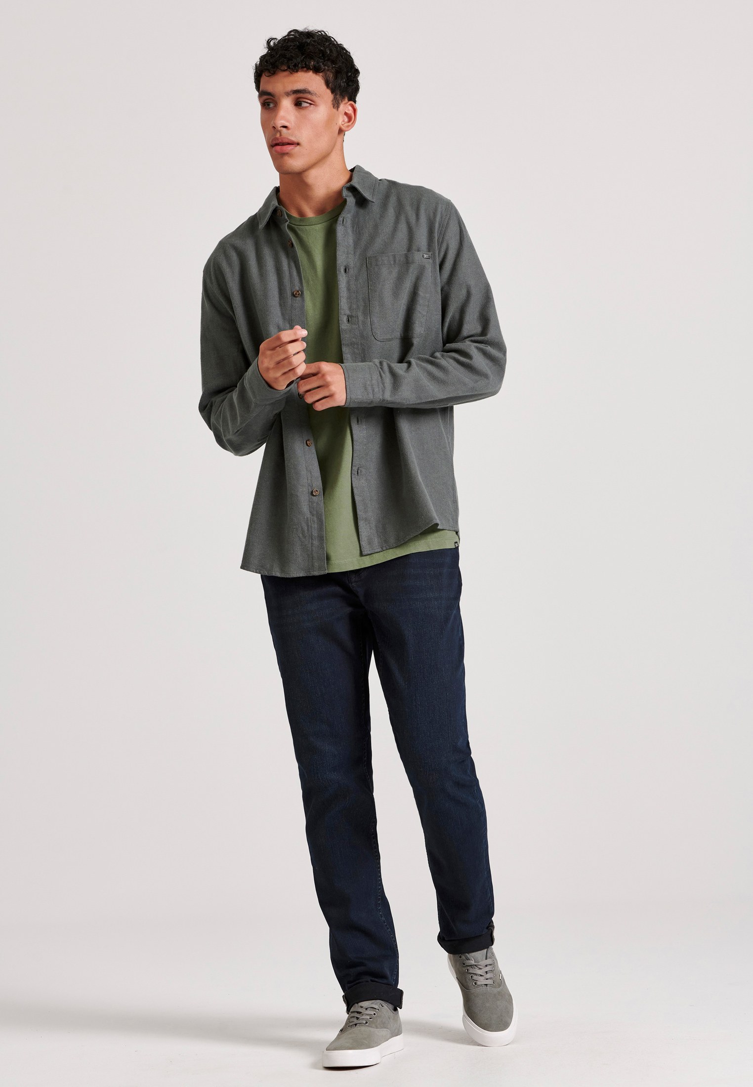 Men's Shirts Funky Buddha Green