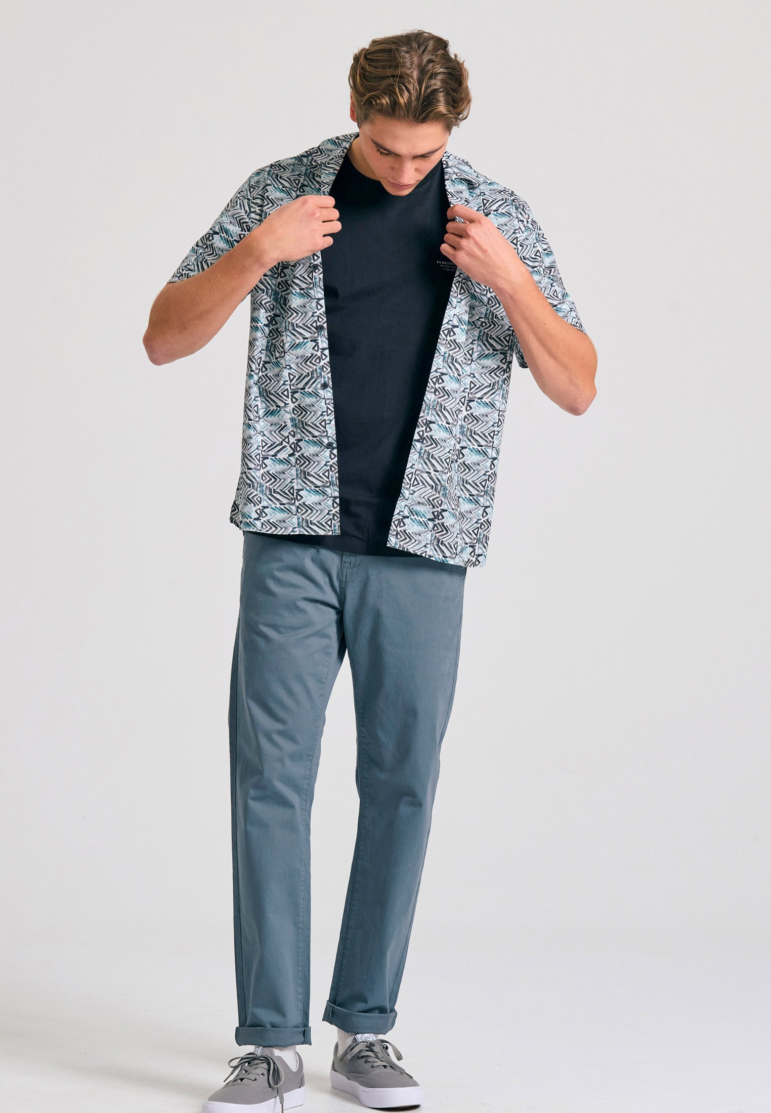 Men's Trousers Funky Buddha Gray