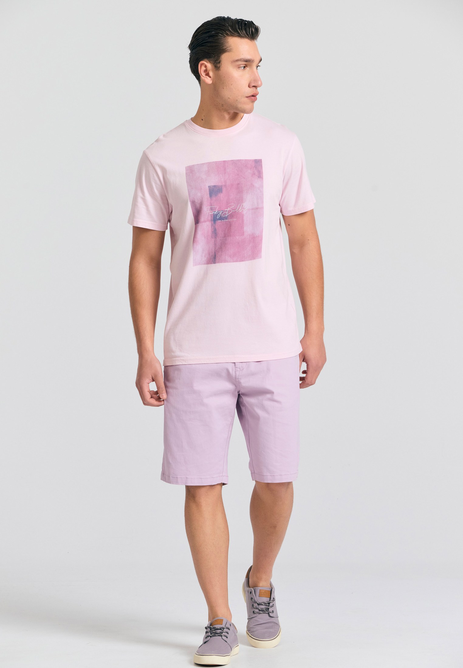 Men's Trousers Funky Buddha Pink