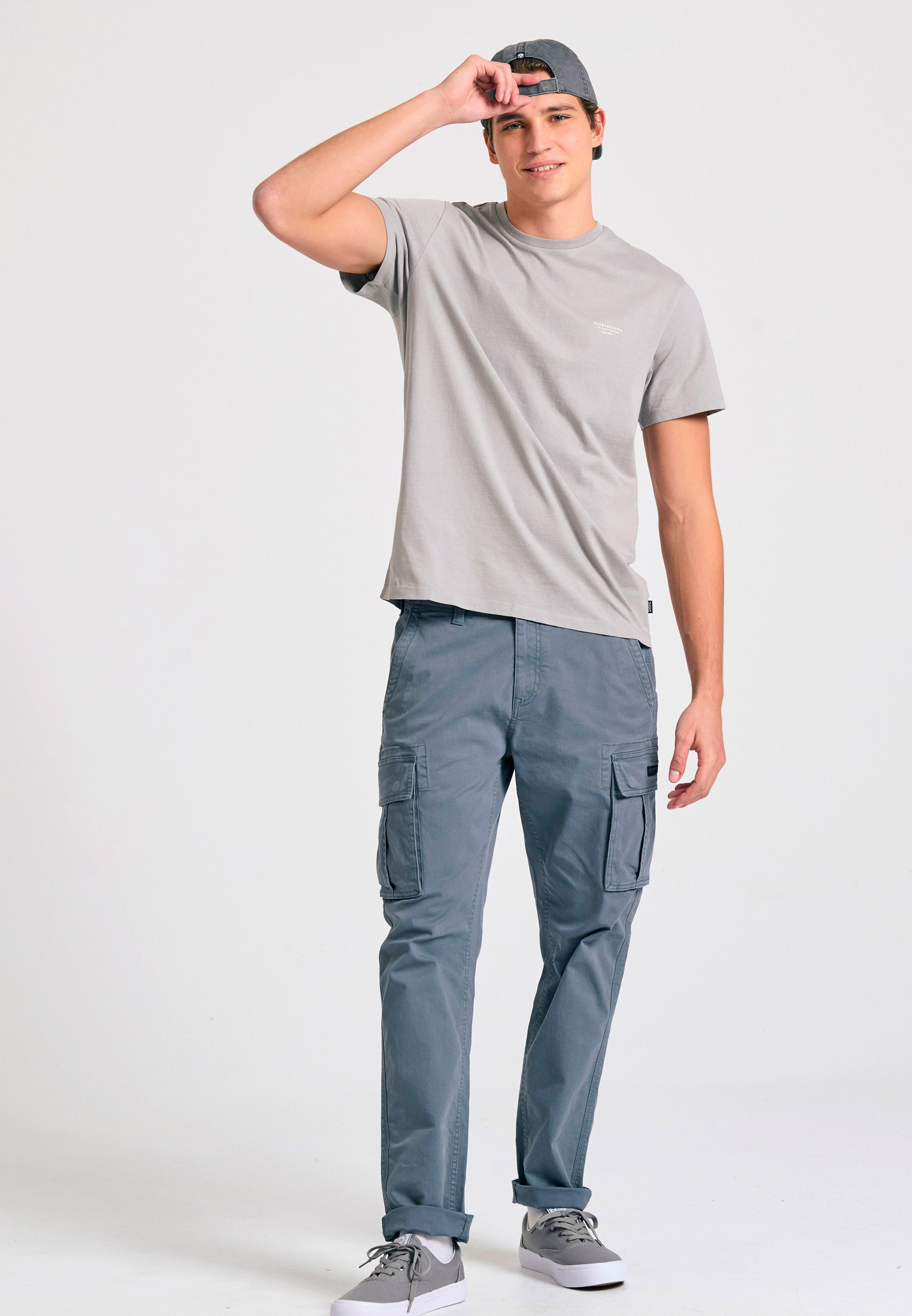 Men's T-Shirts Funky Buddha Gray