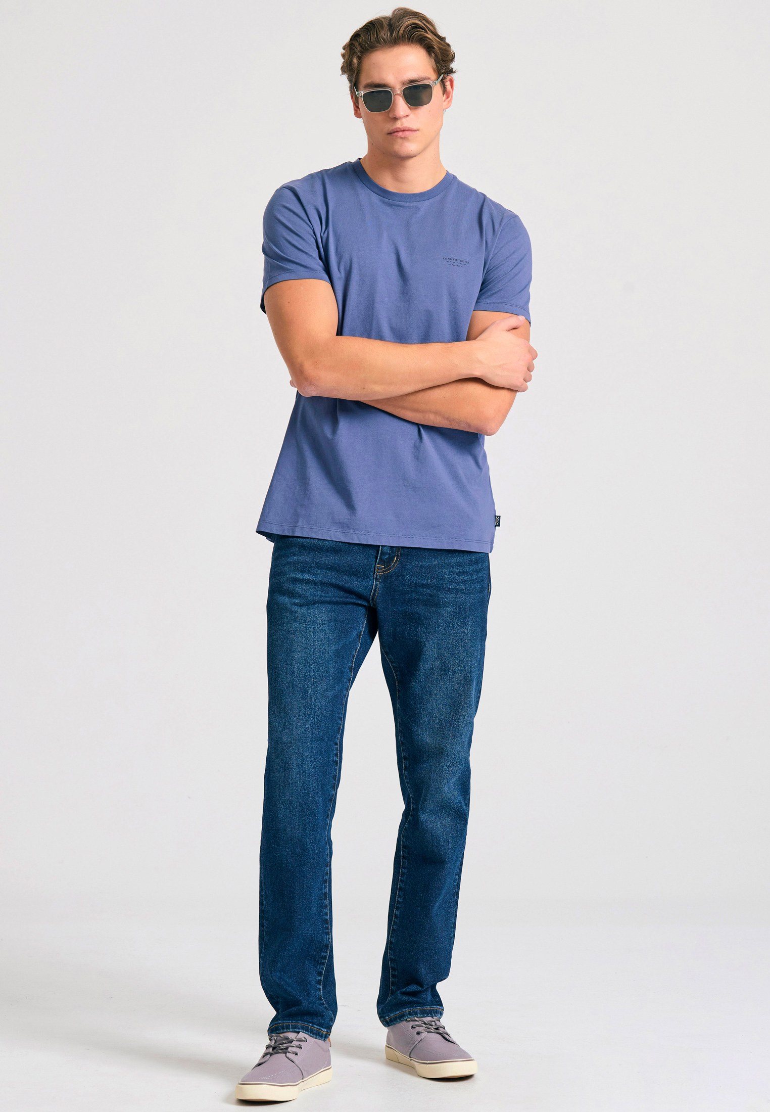 Men's T-Shirts Funky Buddha Blue