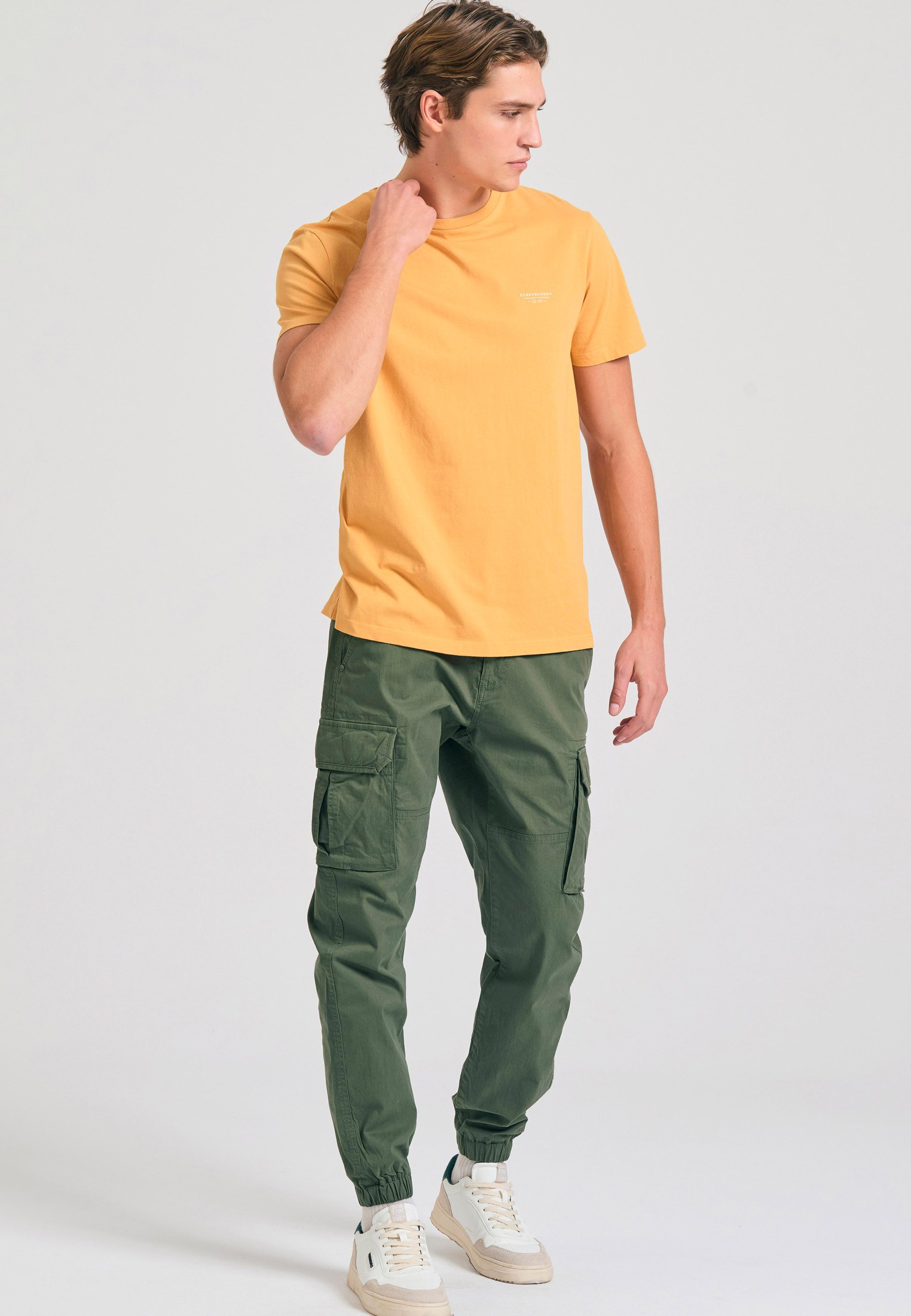 Men's T-Shirts Funky Buddha Yellow