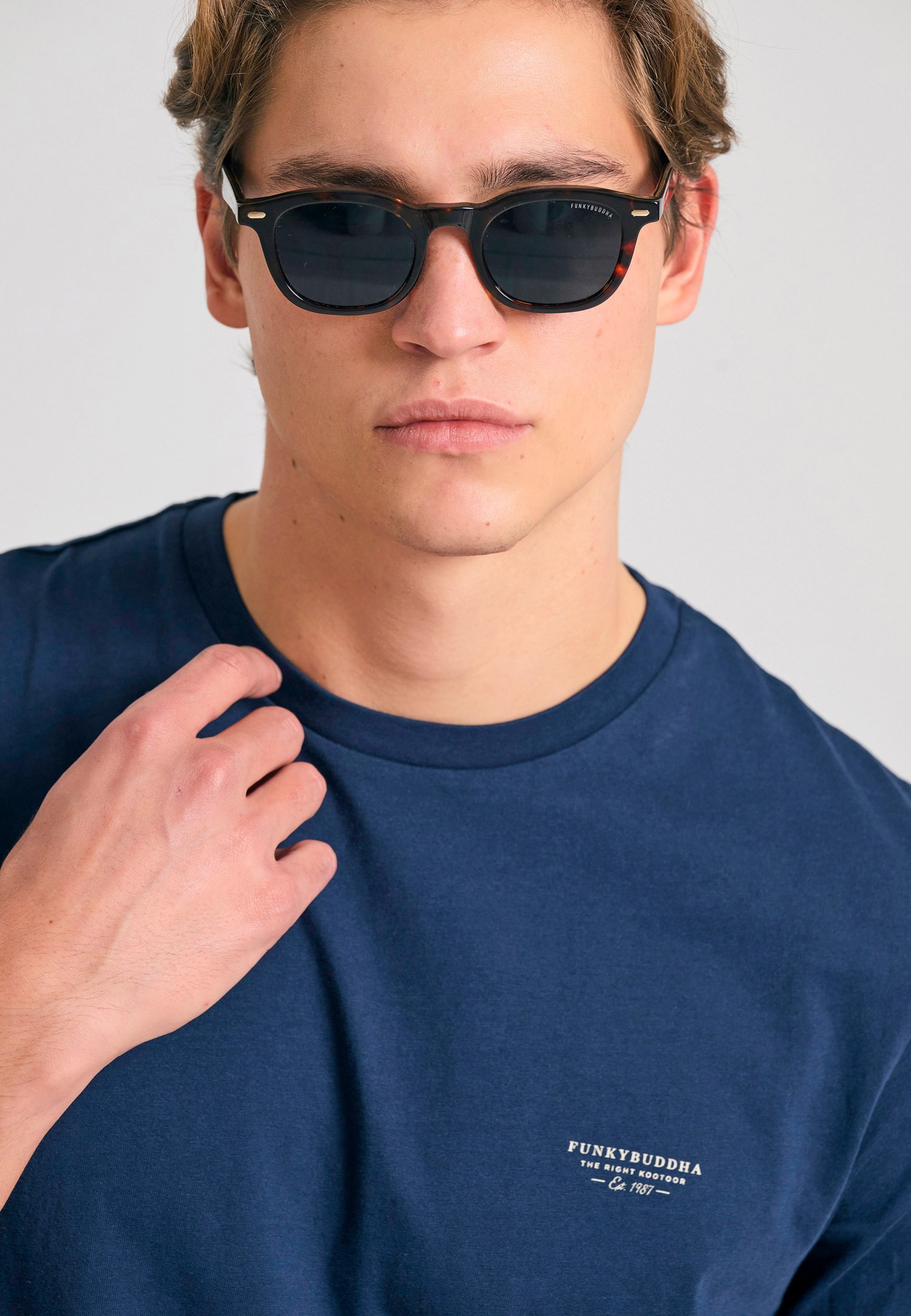 Men's T-Shirts Funky Buddha Navy