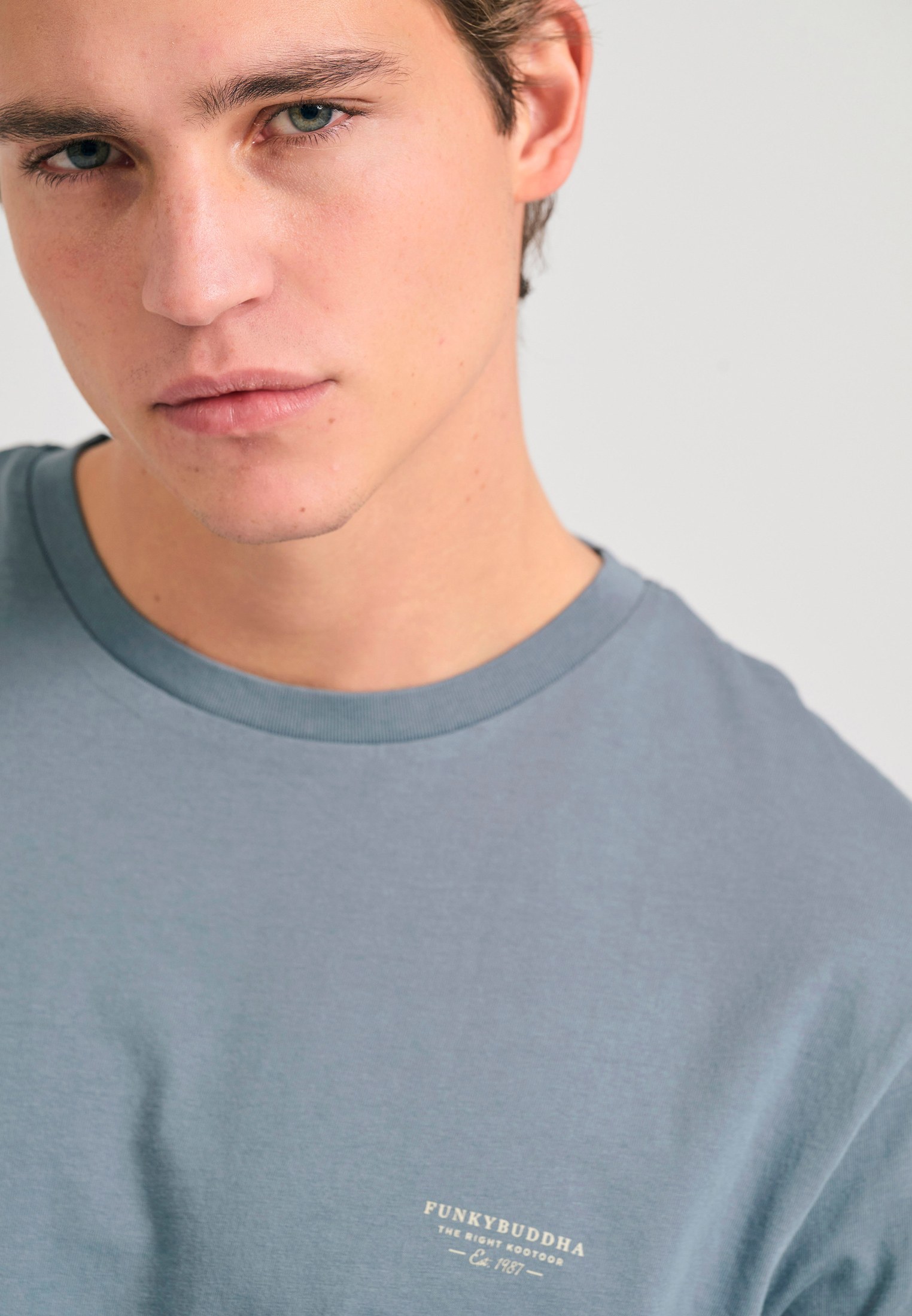 Men's T-Shirts Funky Buddha Gray