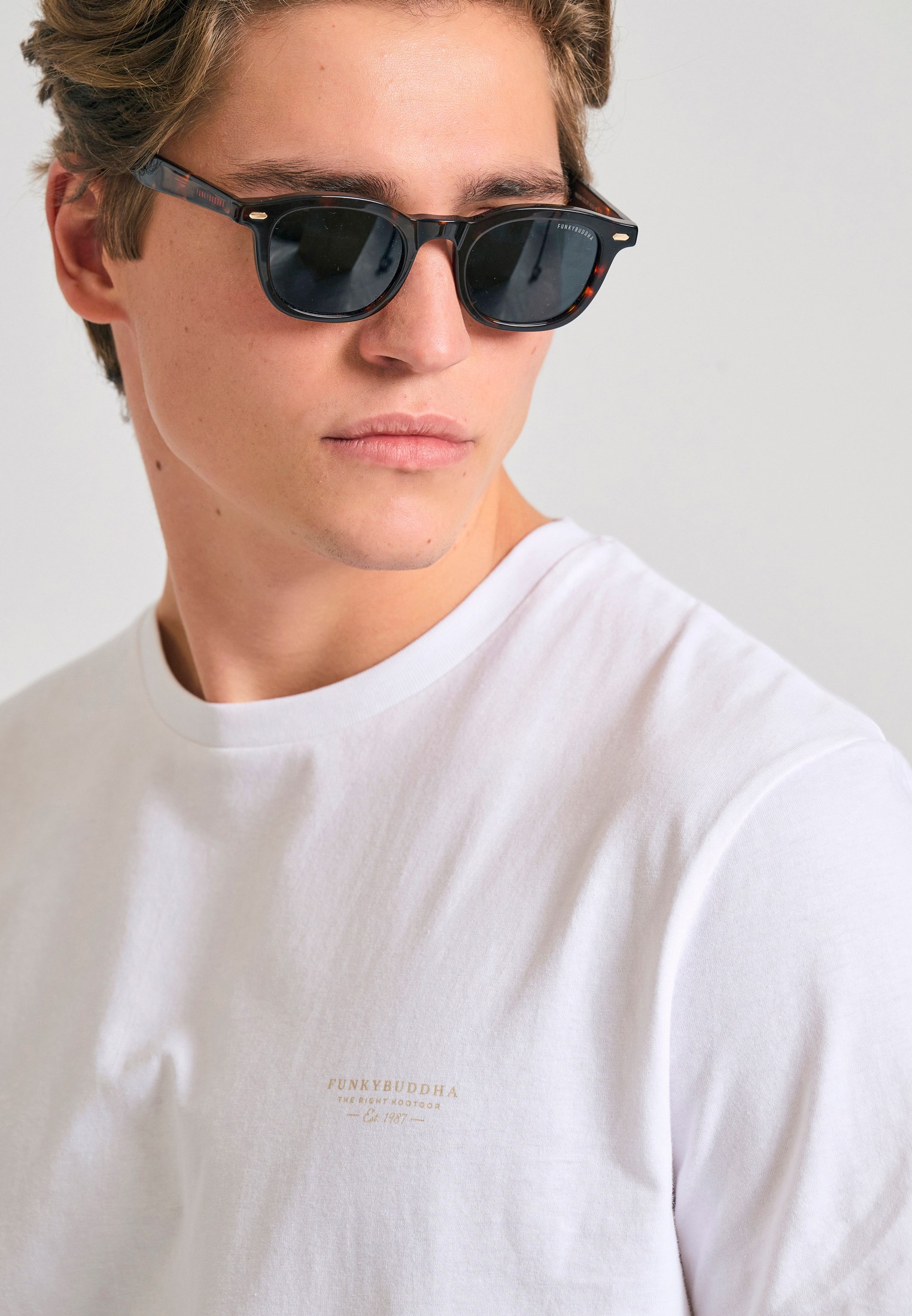 Men's T-Shirts Funky Buddha White