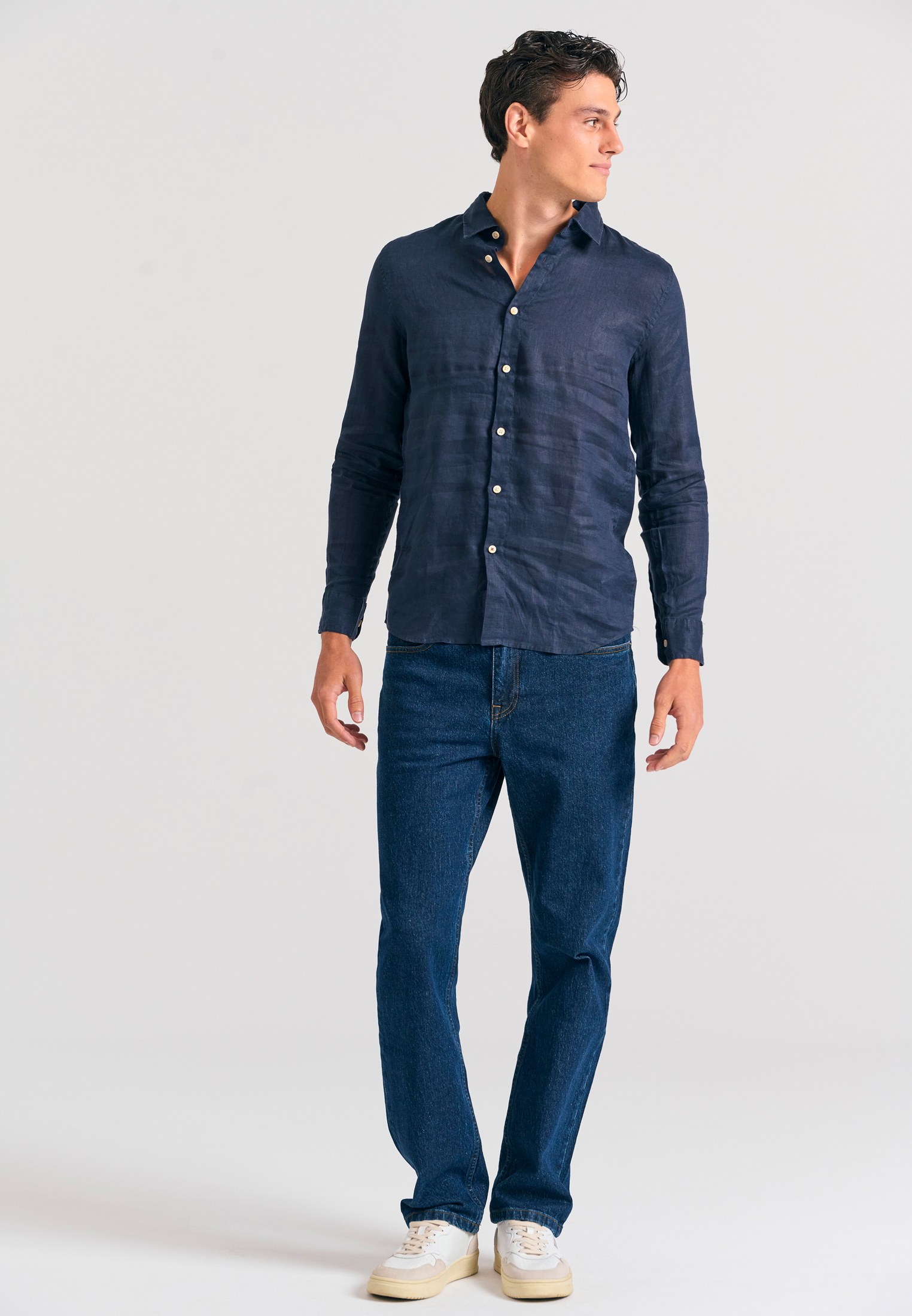 Men's Shirts Funky Buddha Navy