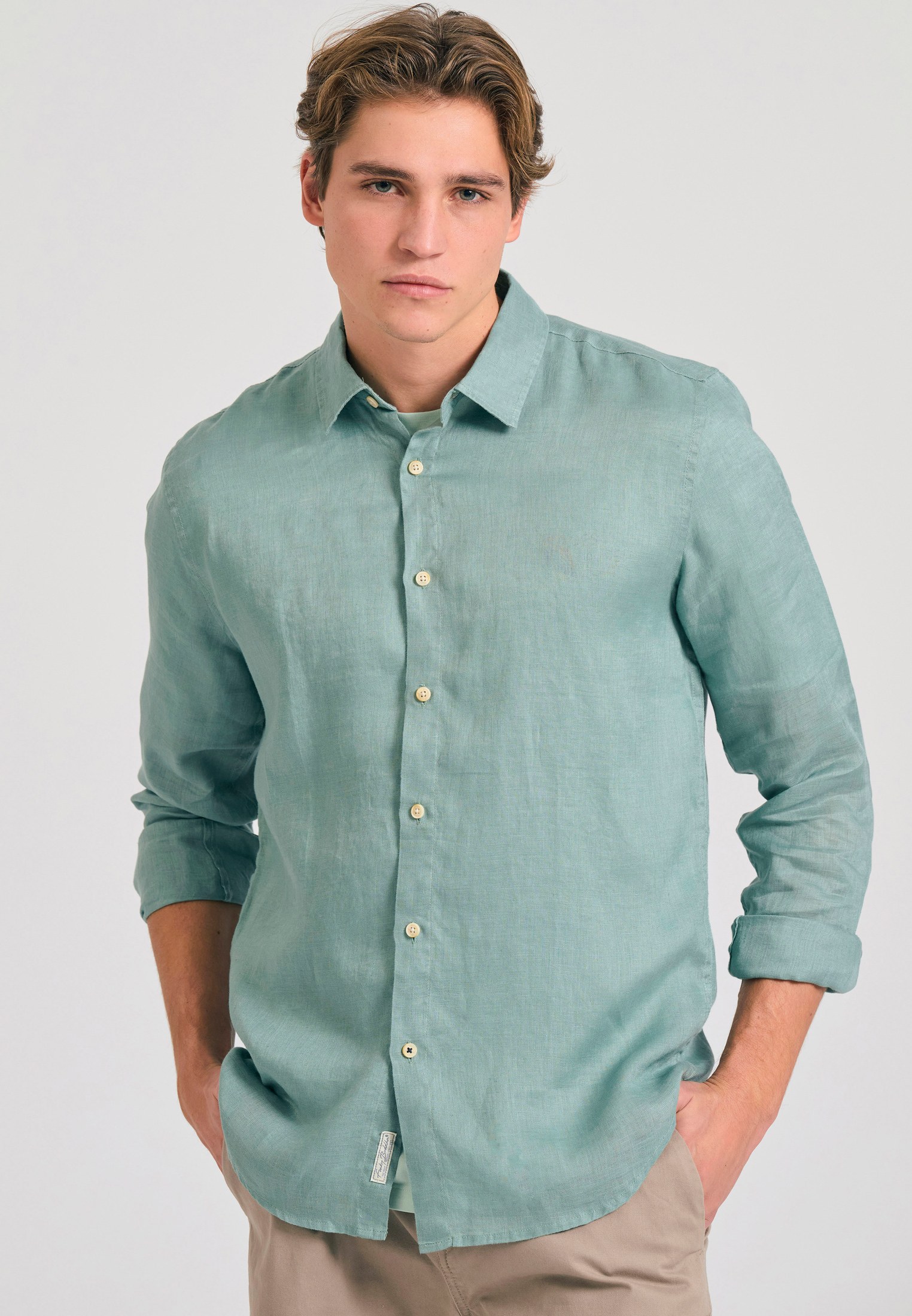 Men's Shirts Funky Buddha Green