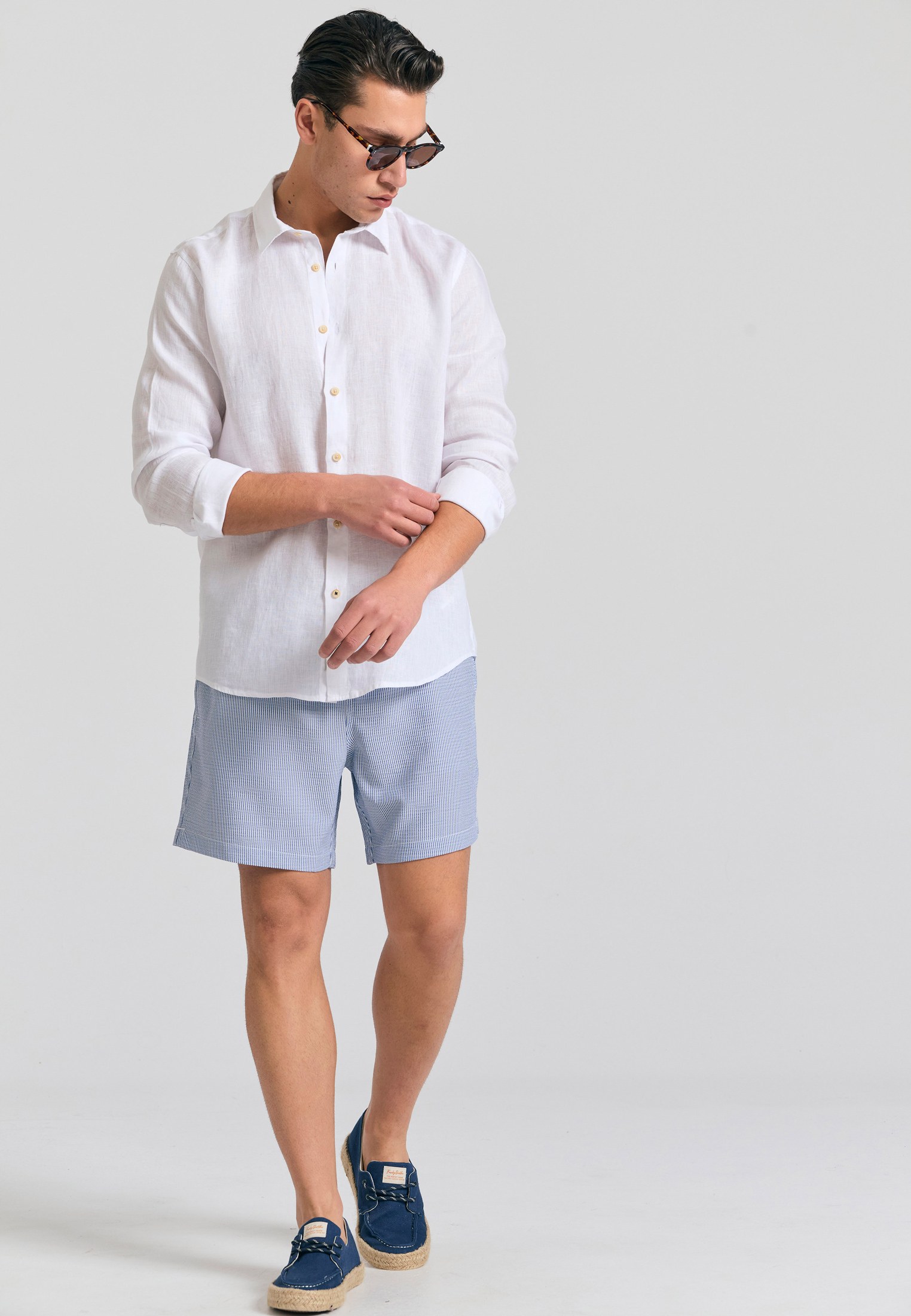 Men's Shirts Funky Buddha White