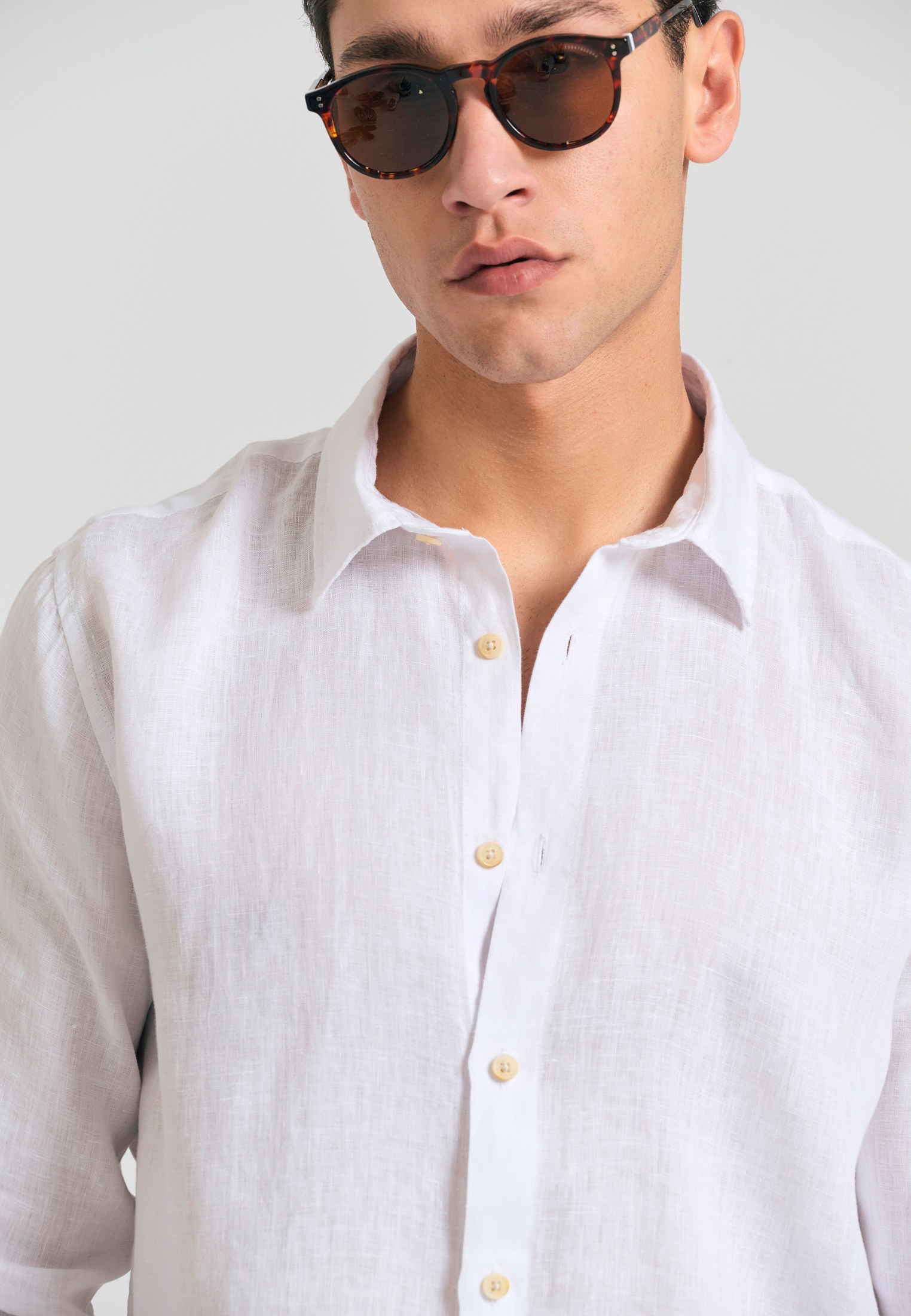 Men's Shirts Funky Buddha White