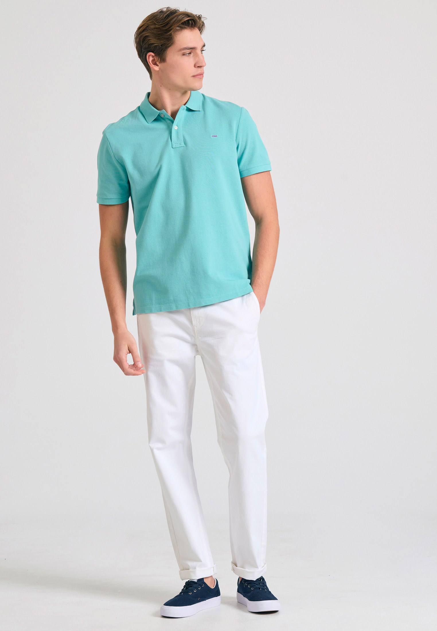 Men's Polo Shirts Funky Buddha Blue