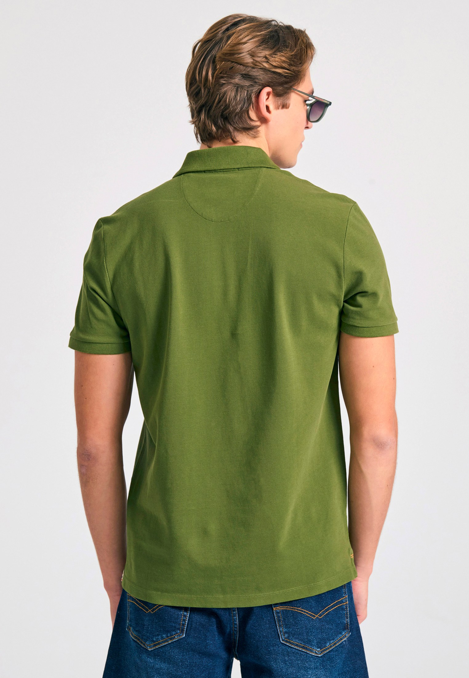 Men's Polo Shirts Funky Buddha Khaki