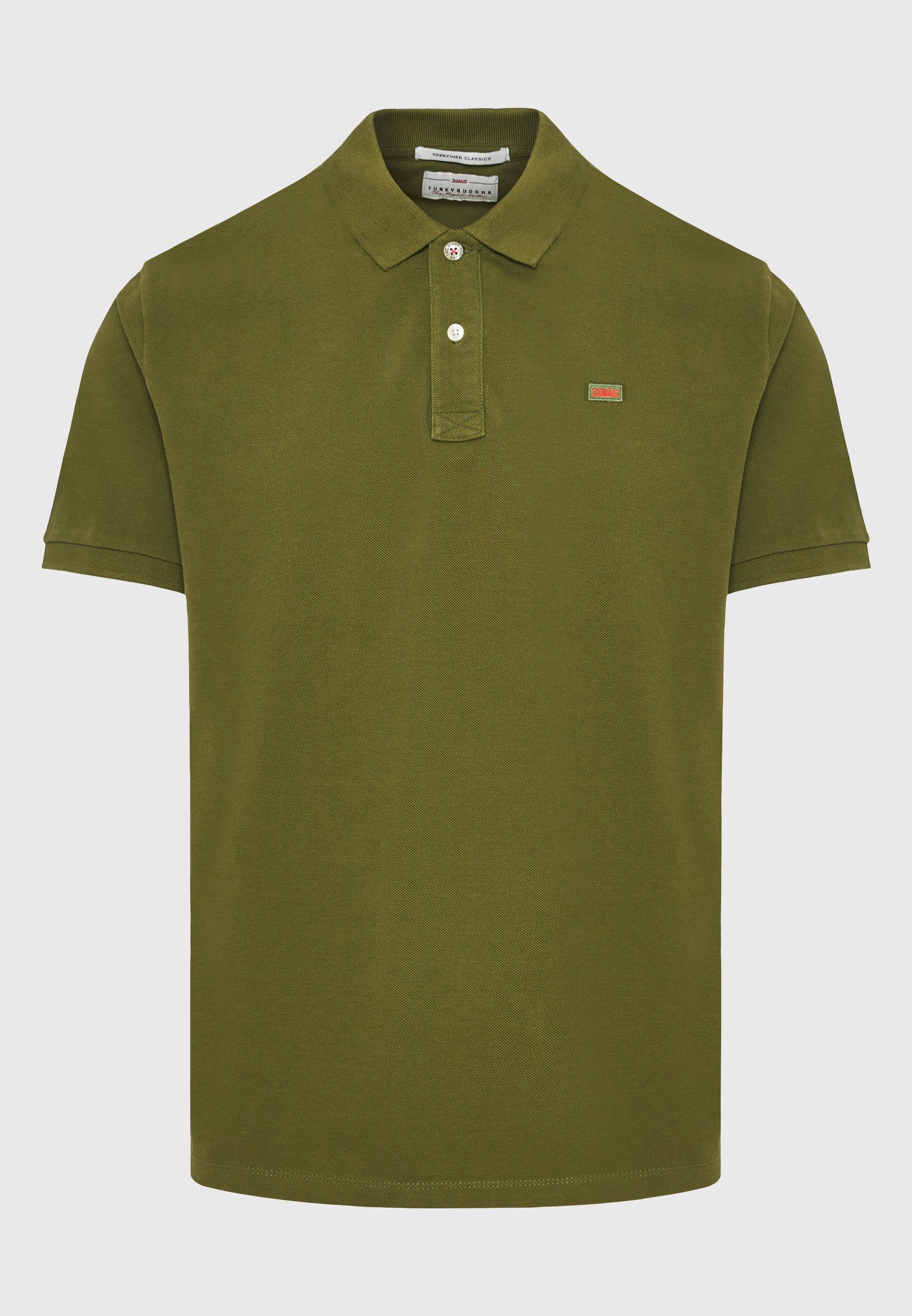 Men's Polo Shirts Funky Buddha Khaki