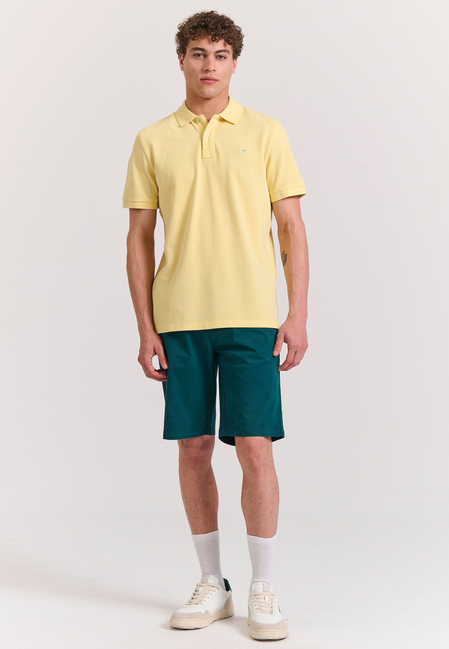 Men's Polo Shirts Funky Buddha Yellow