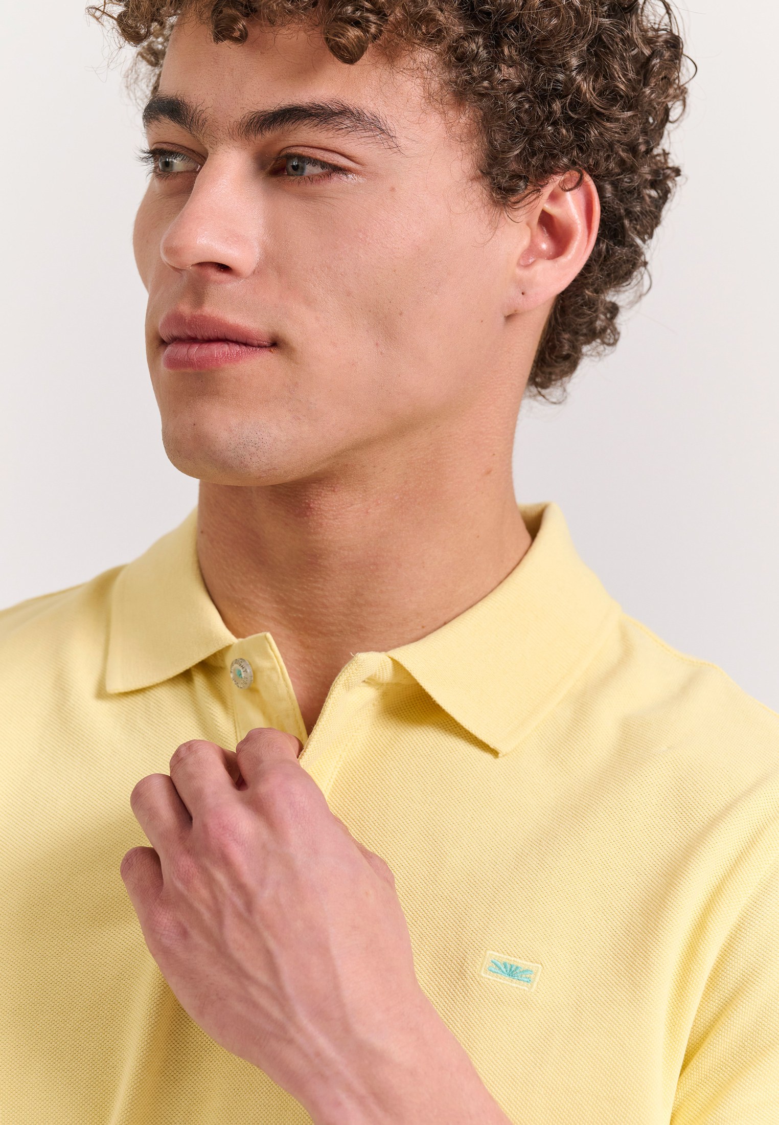 Men's Polo Shirts Funky Buddha Yellow