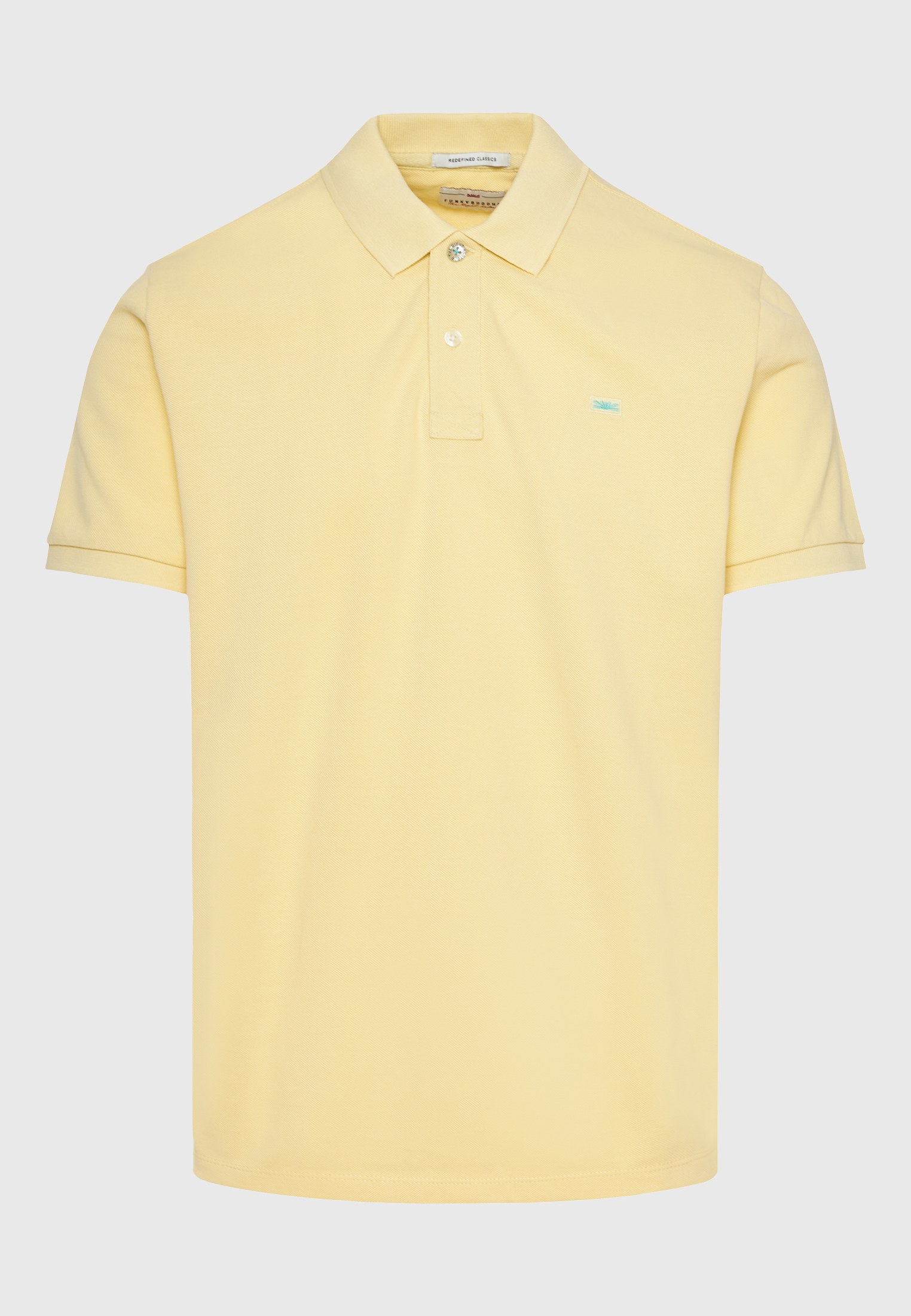Men's Polo Shirts Funky Buddha Yellow