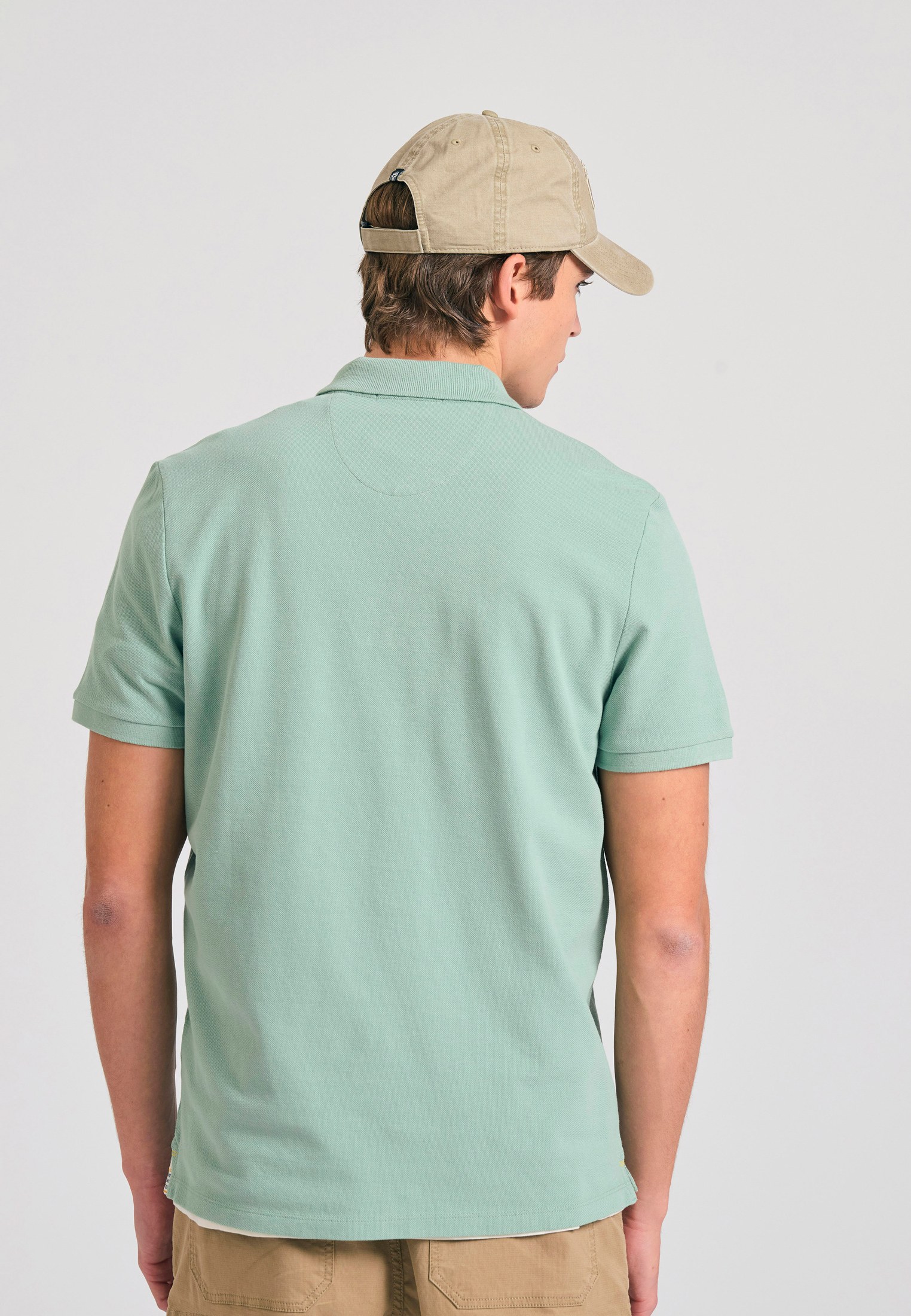 Men's Polo Shirts Funky Buddha Green