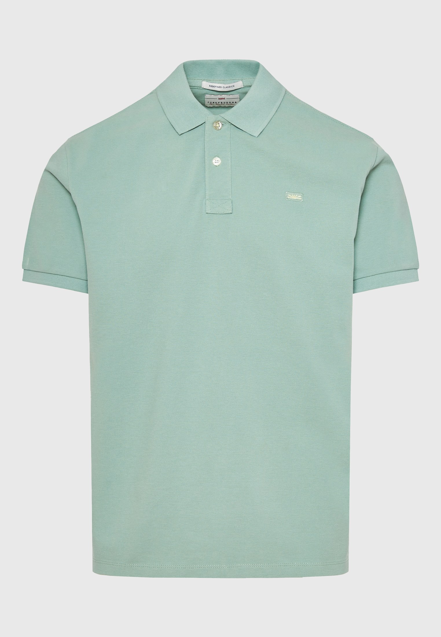 Men's Polo Shirts Funky Buddha Green